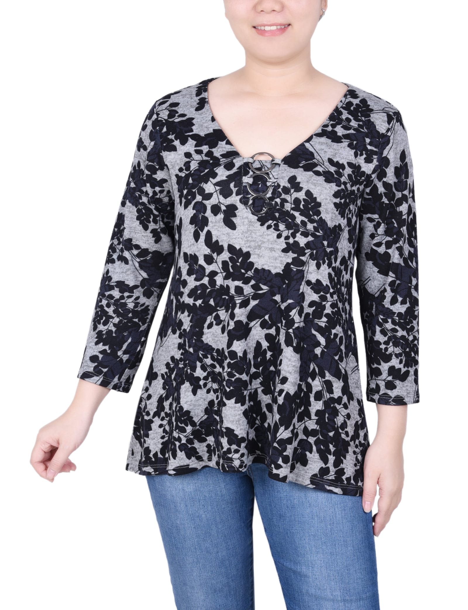Black Grey Floral / Ps