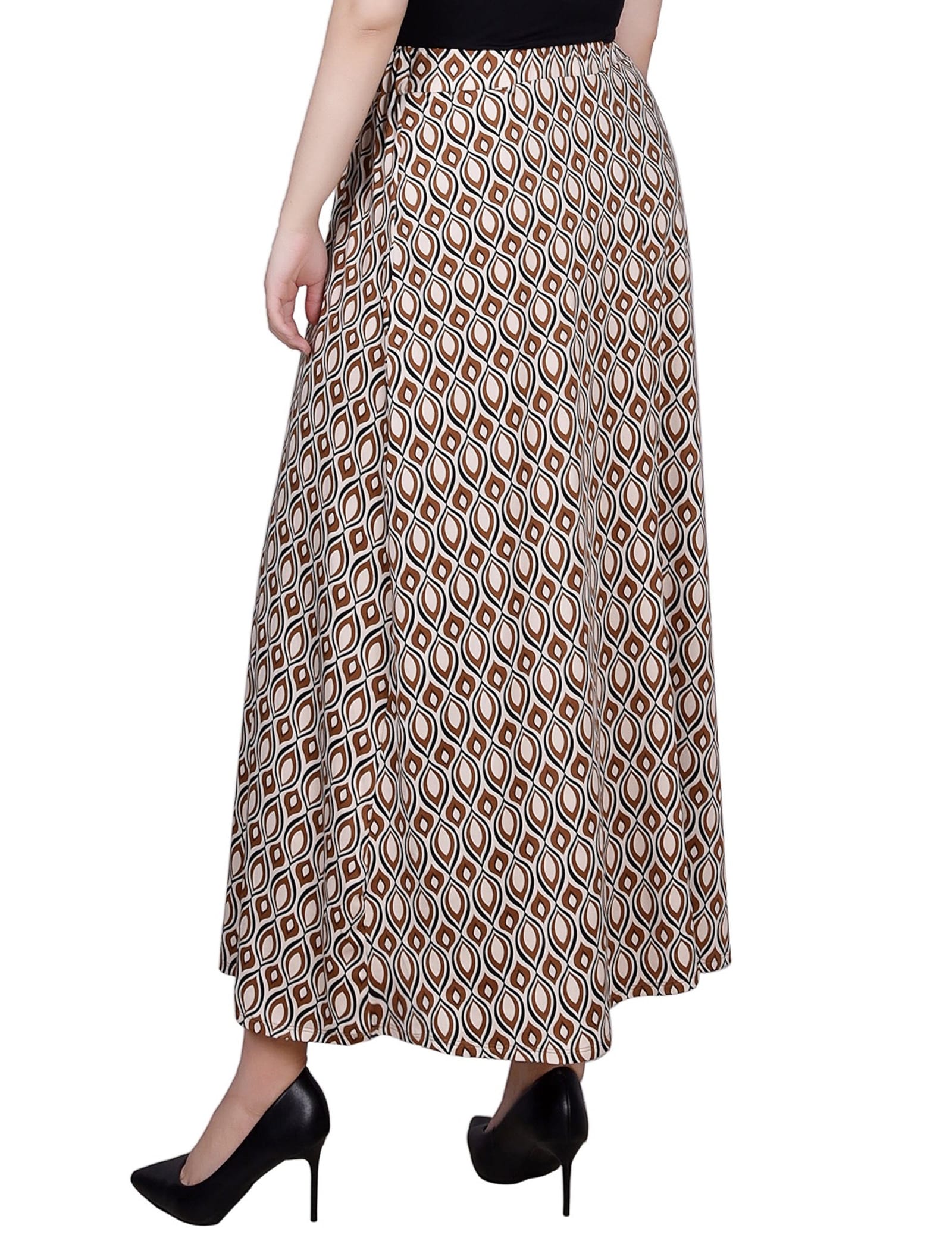 Petite Ring Detail Midi-Length Skirt thumbnail 4
