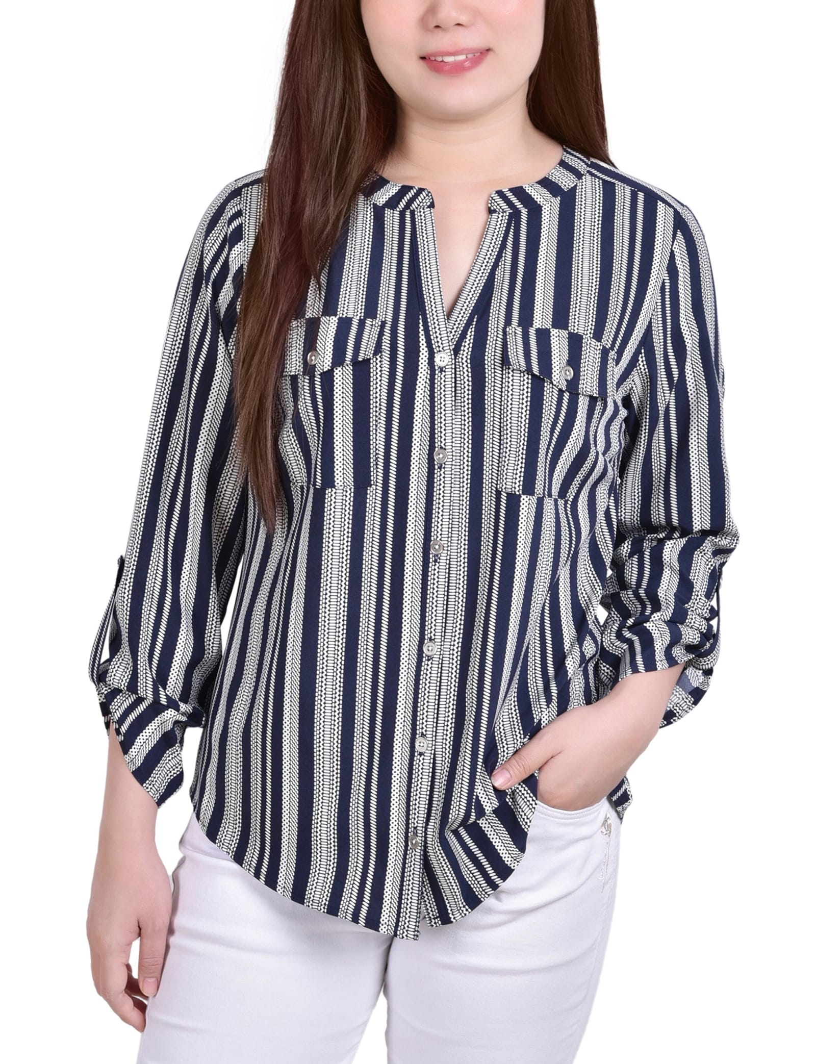 Navy White Stripe / Pm