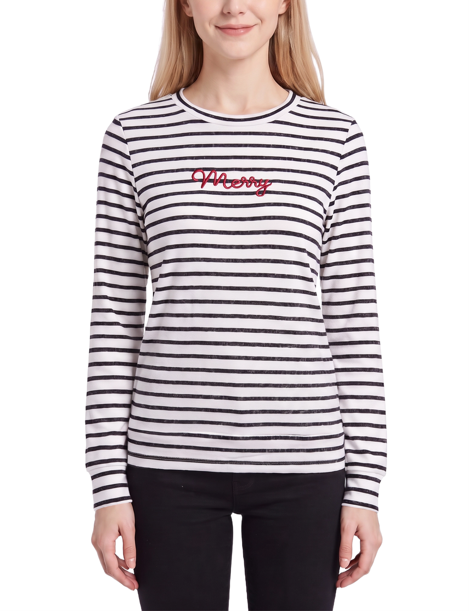 Ivory Black Stripe / S