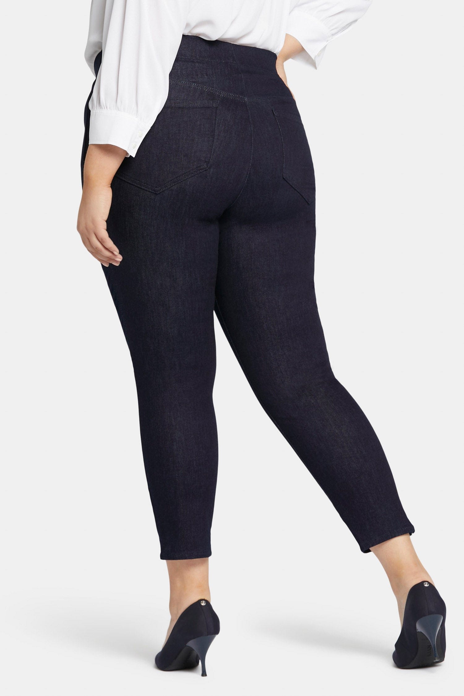 Skinny Ankle Pull-on Jeans in Plus Size thumbnail 2