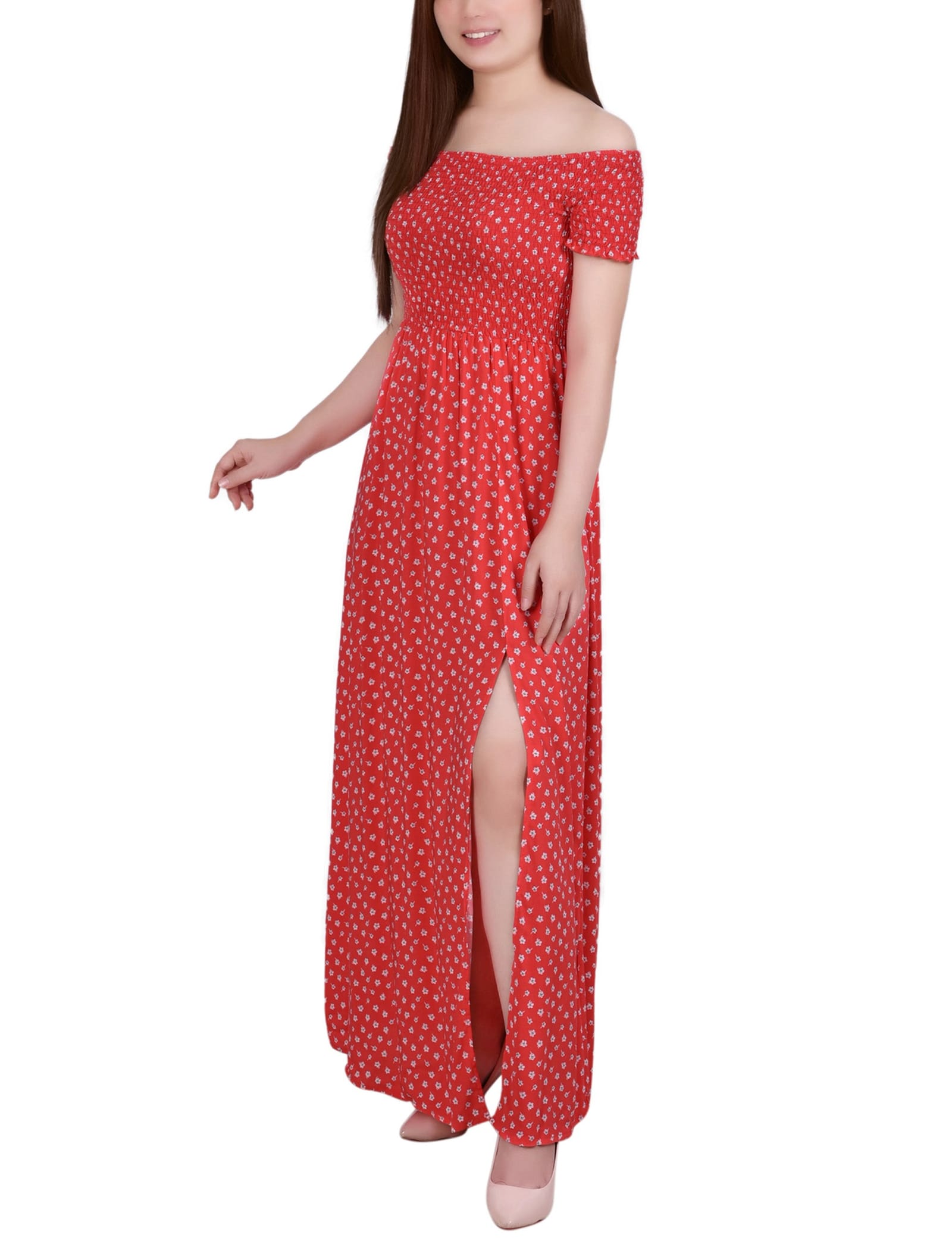 Smocked Bodice Maxi Dress thumbnail 2