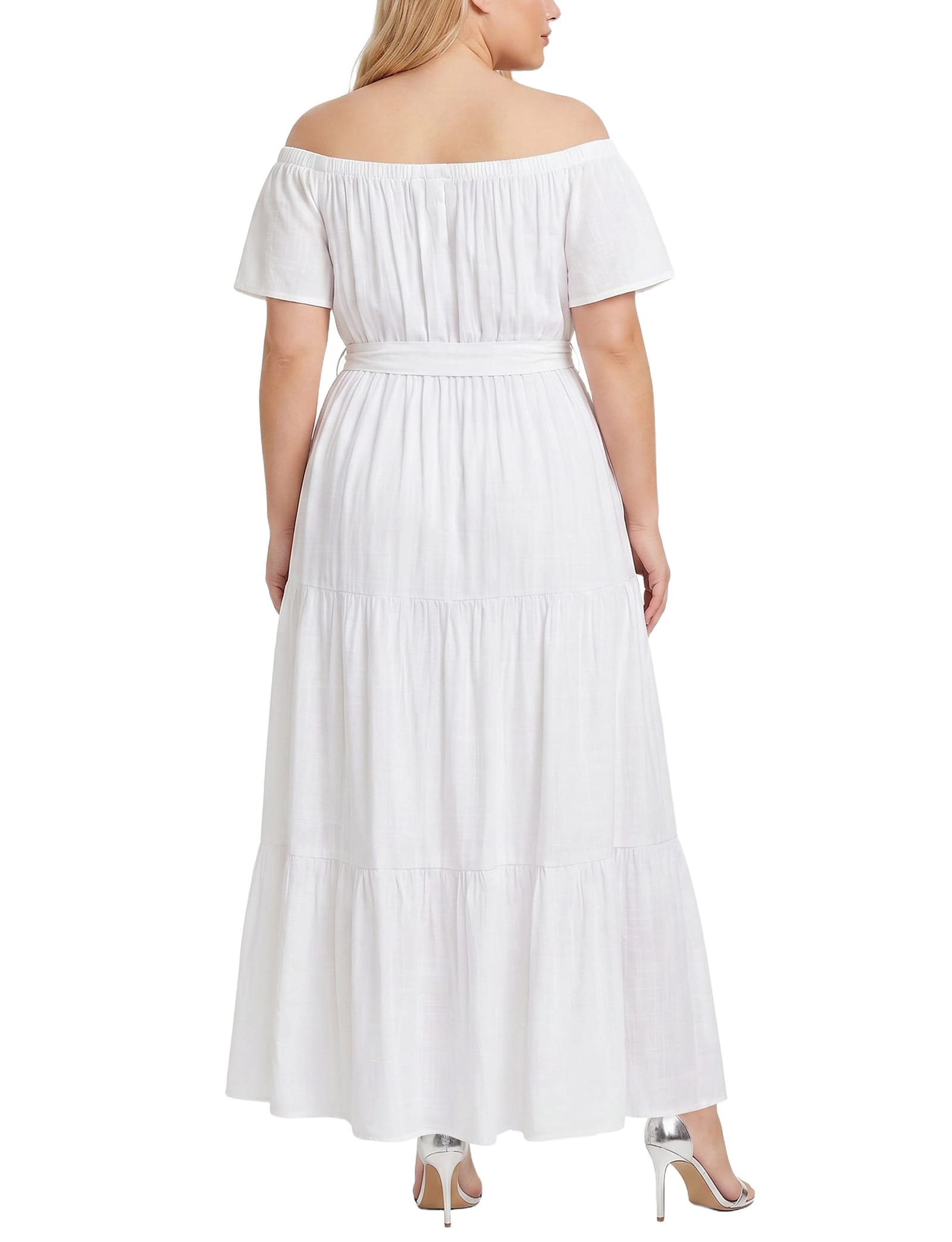 Plus Size Off-the-Shoulder Maxi Dress thumbnail 3