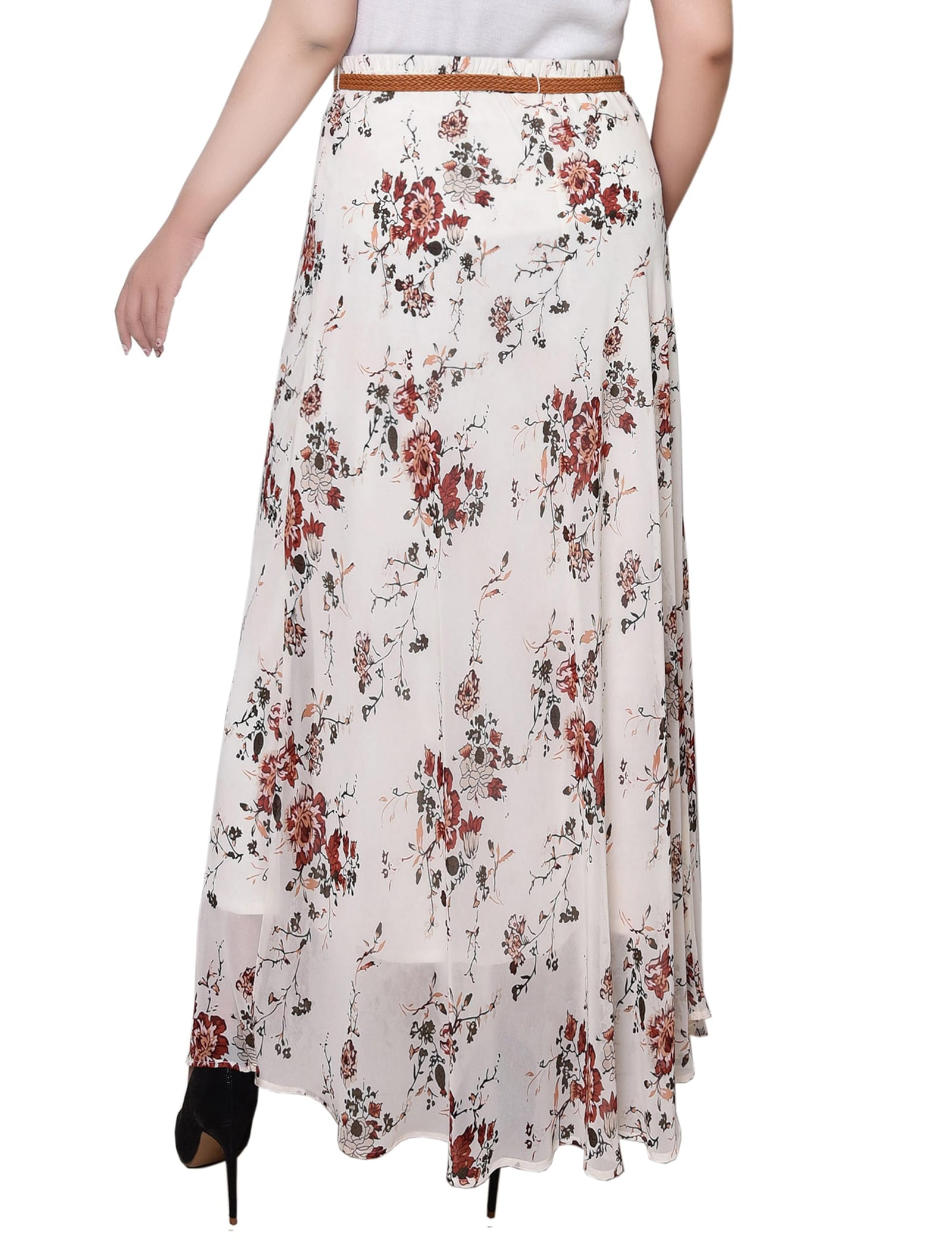 Plus Size Chiffon Maxi Skirt thumbnail 2