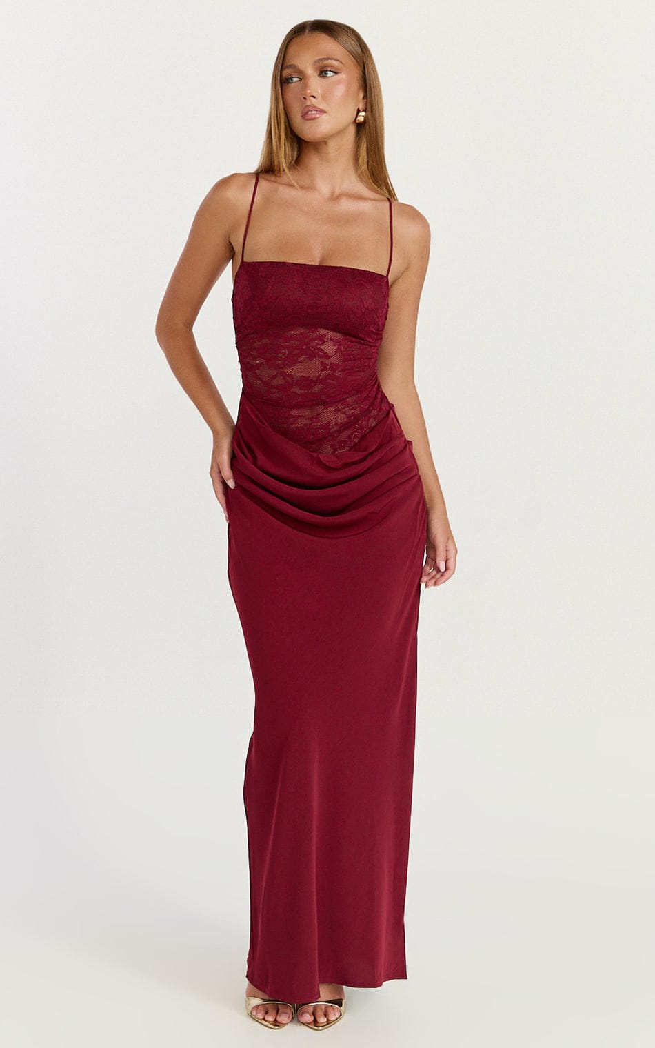 The Sienna Lace Maxi Dress thumbnail 4