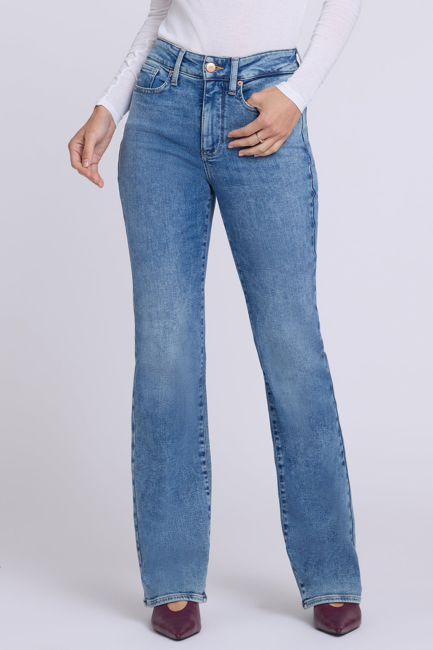 Brooklyn Bootcut Jeans in Petite thumbnail 4