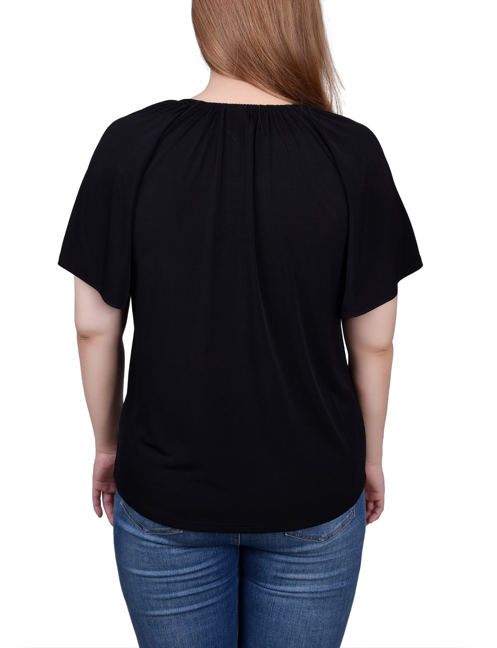 Raglan Sleeve Top with Chain Details thumbnail 4