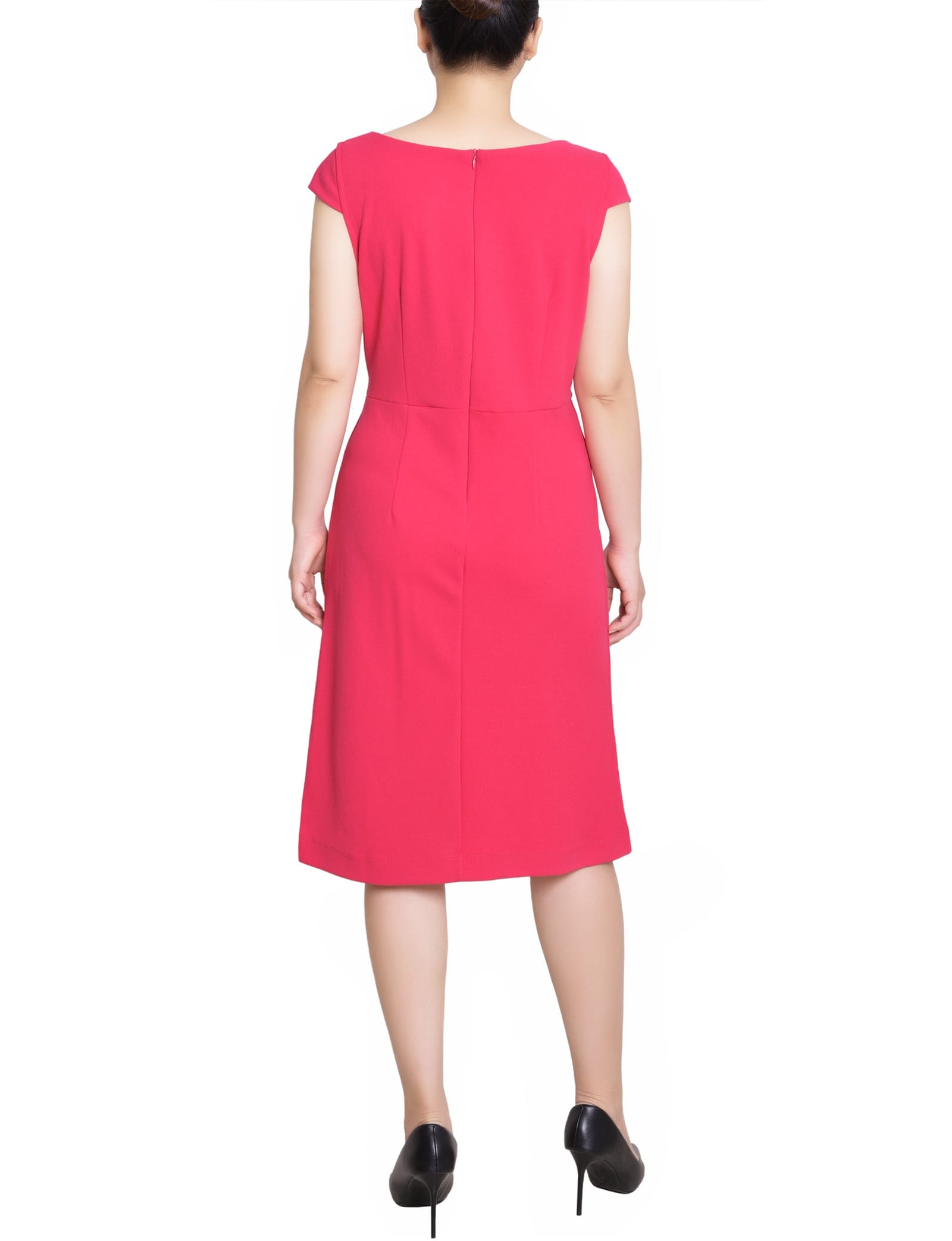 Petite Cap Sleeve Exposed Zipper Dress thumbnail 4
