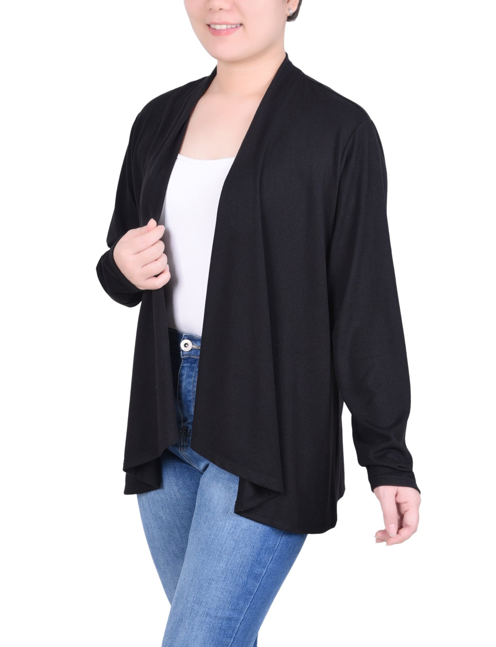 Petite Long Sleeve Swing Cardigan thumbnail 2