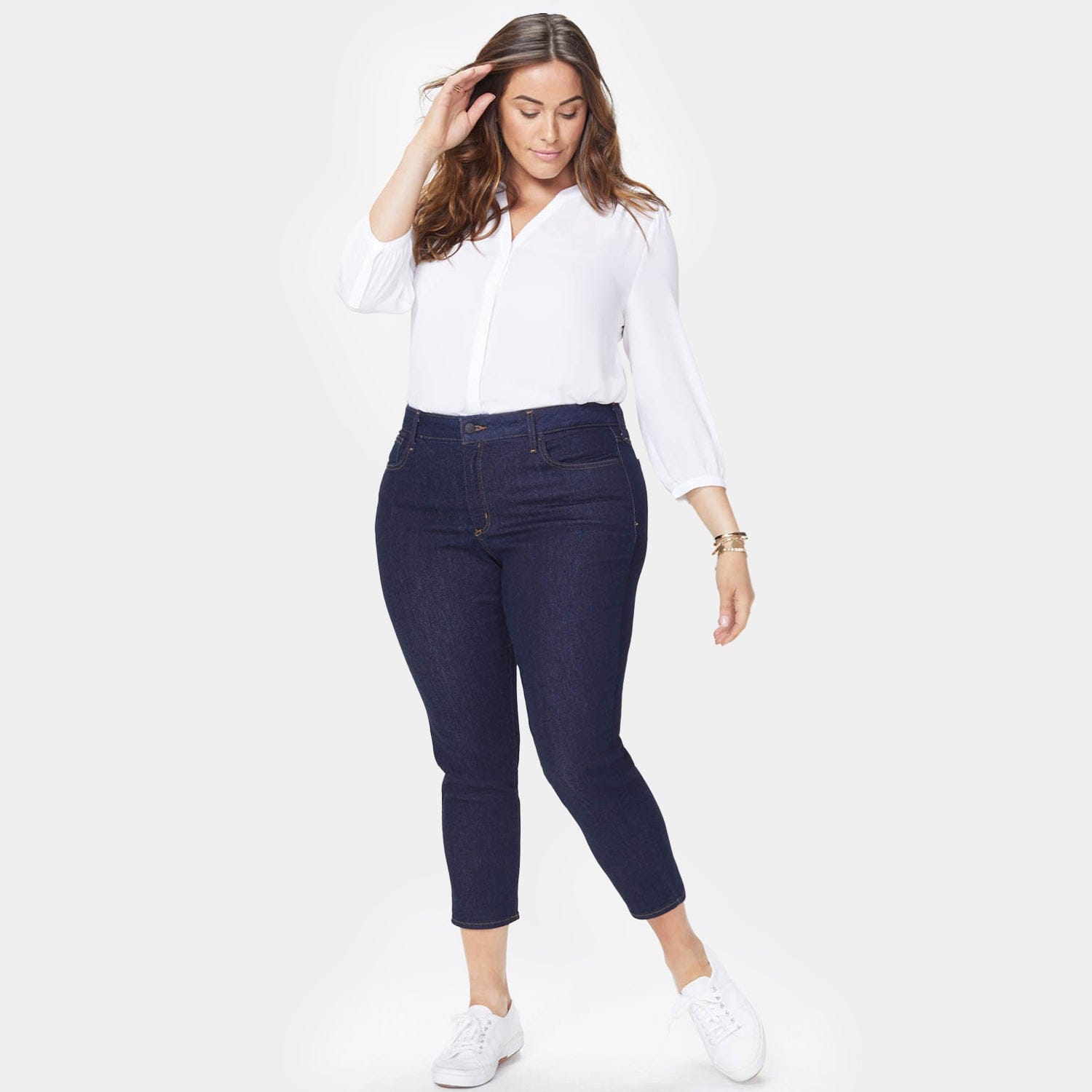 Alina Skinny Ankle Jeans in Plus Size thumbnail 4