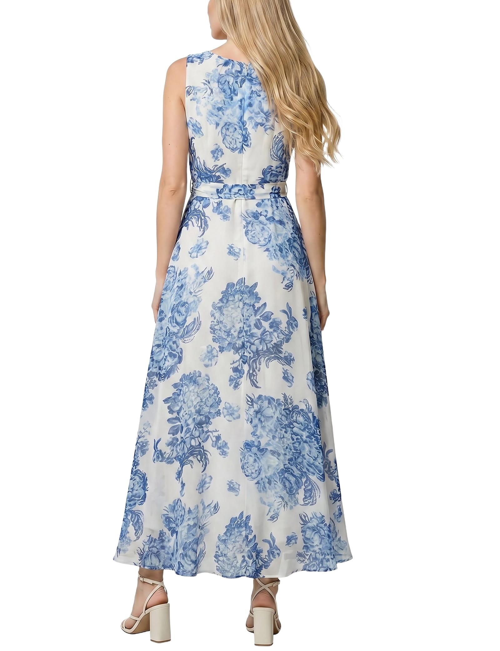 Petite Sleeveless Chiffon Maxi Dress thumbnail 4