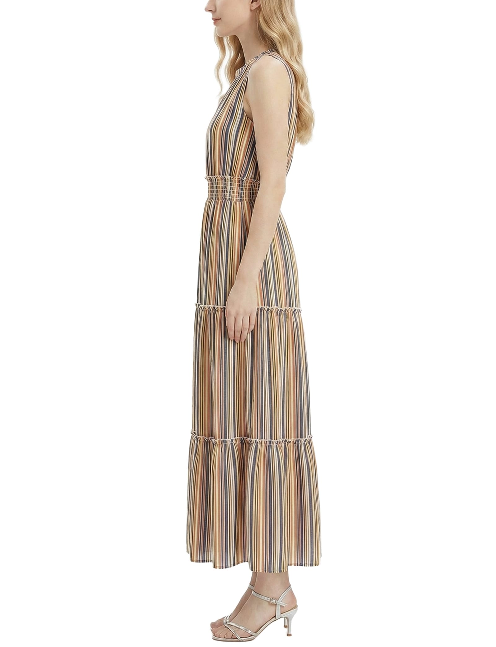 Petite Sleeveless Crinkled Maxi Dress thumbnail 3