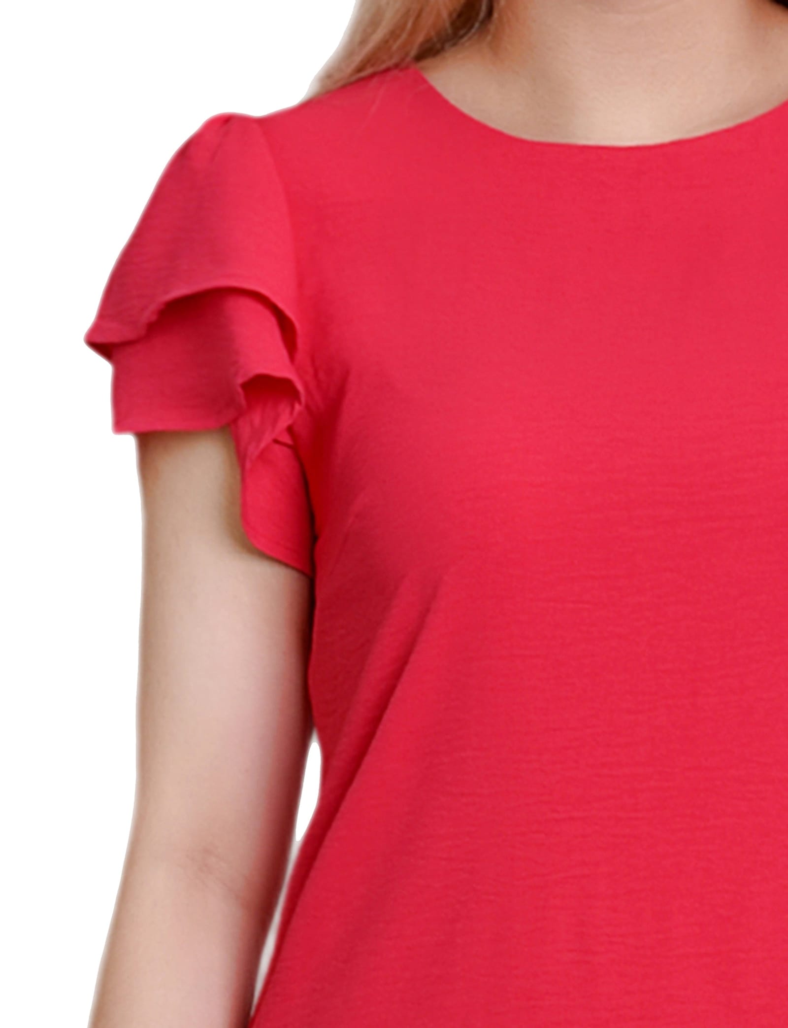 Double Layer Flutter Sleeve Dress thumbnail 3