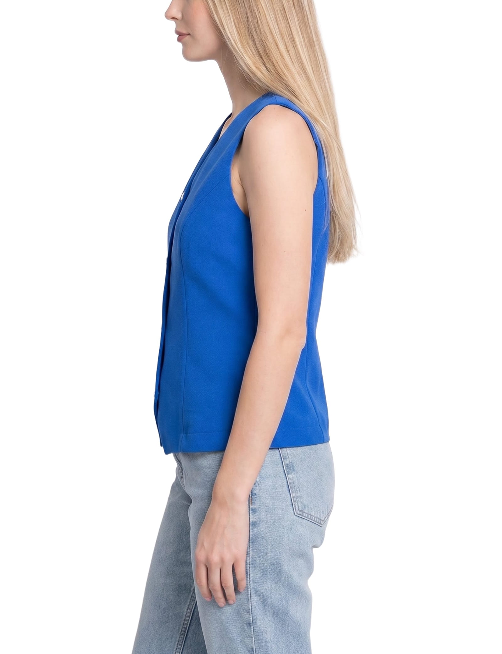 Sleeveless V-Neck Vest thumbnail 3