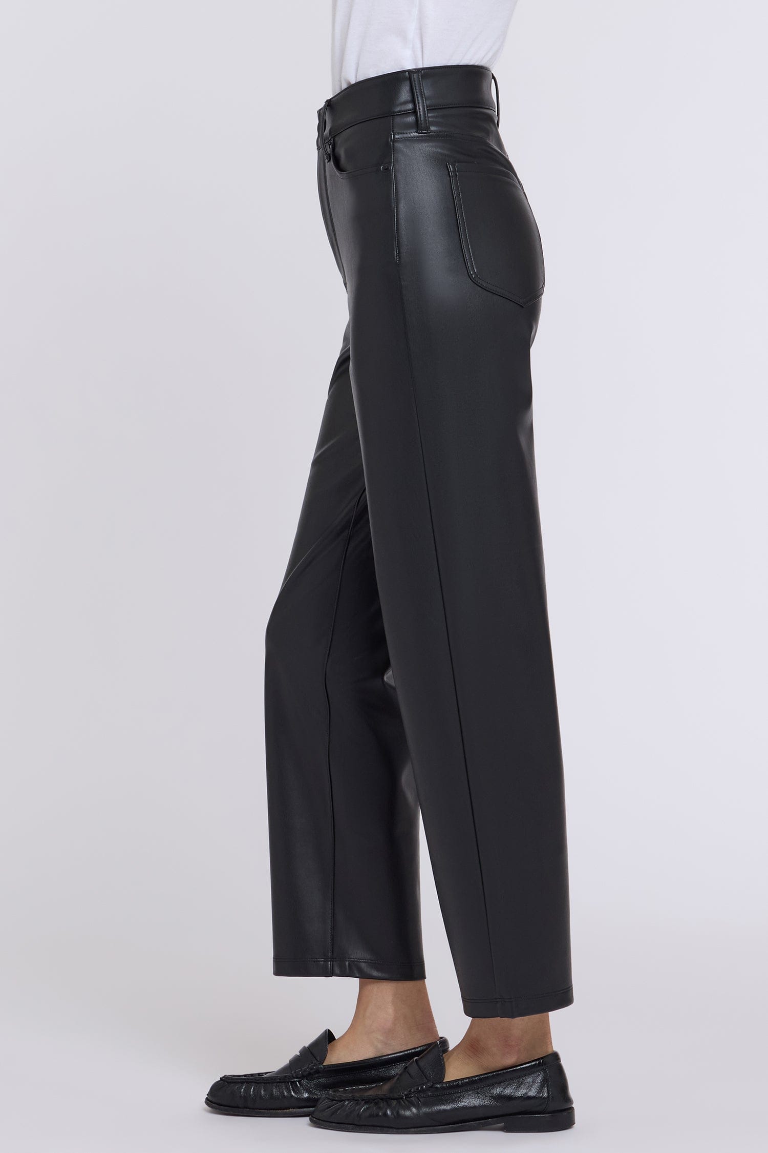 Faux Leather Kasey Stovepipe Pants thumbnail 4