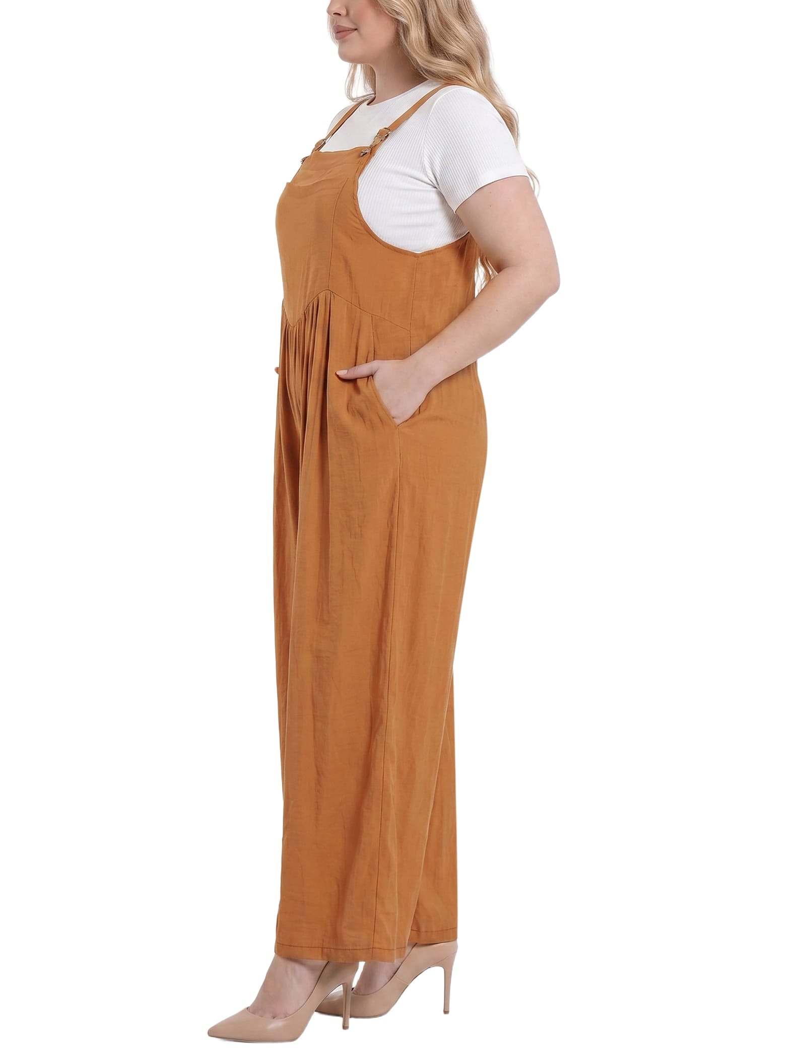 Plus Size Sleeveless Jumper Jumpsuit thumbnail 2