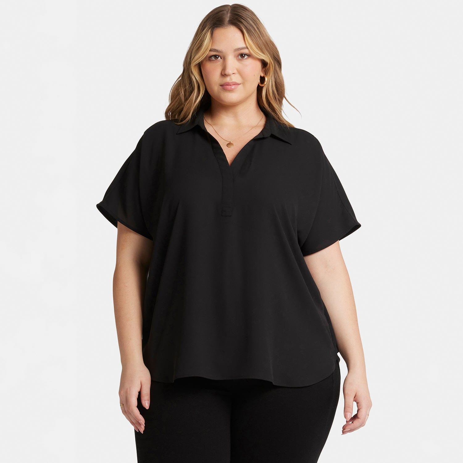 Becky Short Sleeved Blouse in Plus Size thumbnail 7
