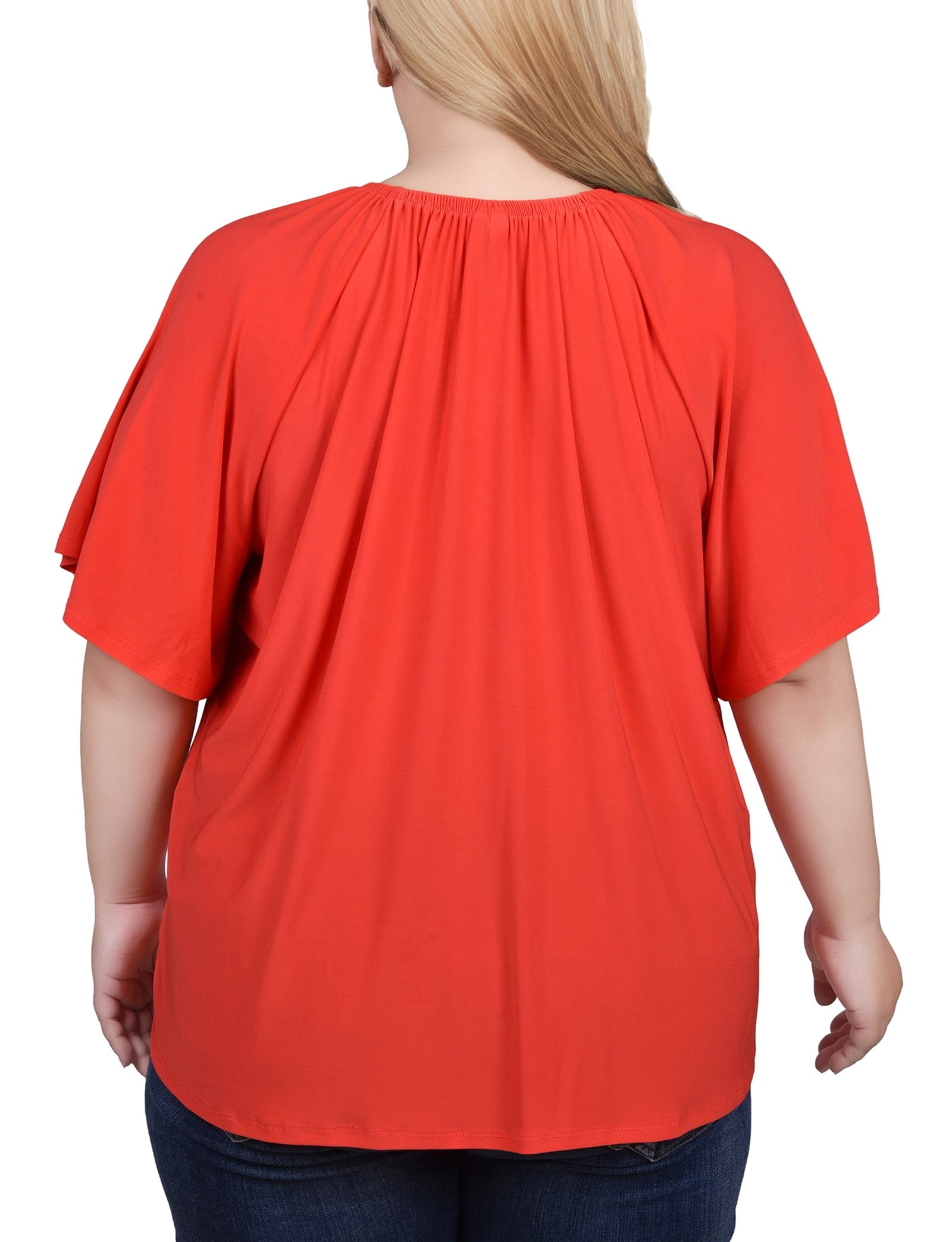 Plus Size Raglan Sleeve Top with Chain Details thumbnail 3