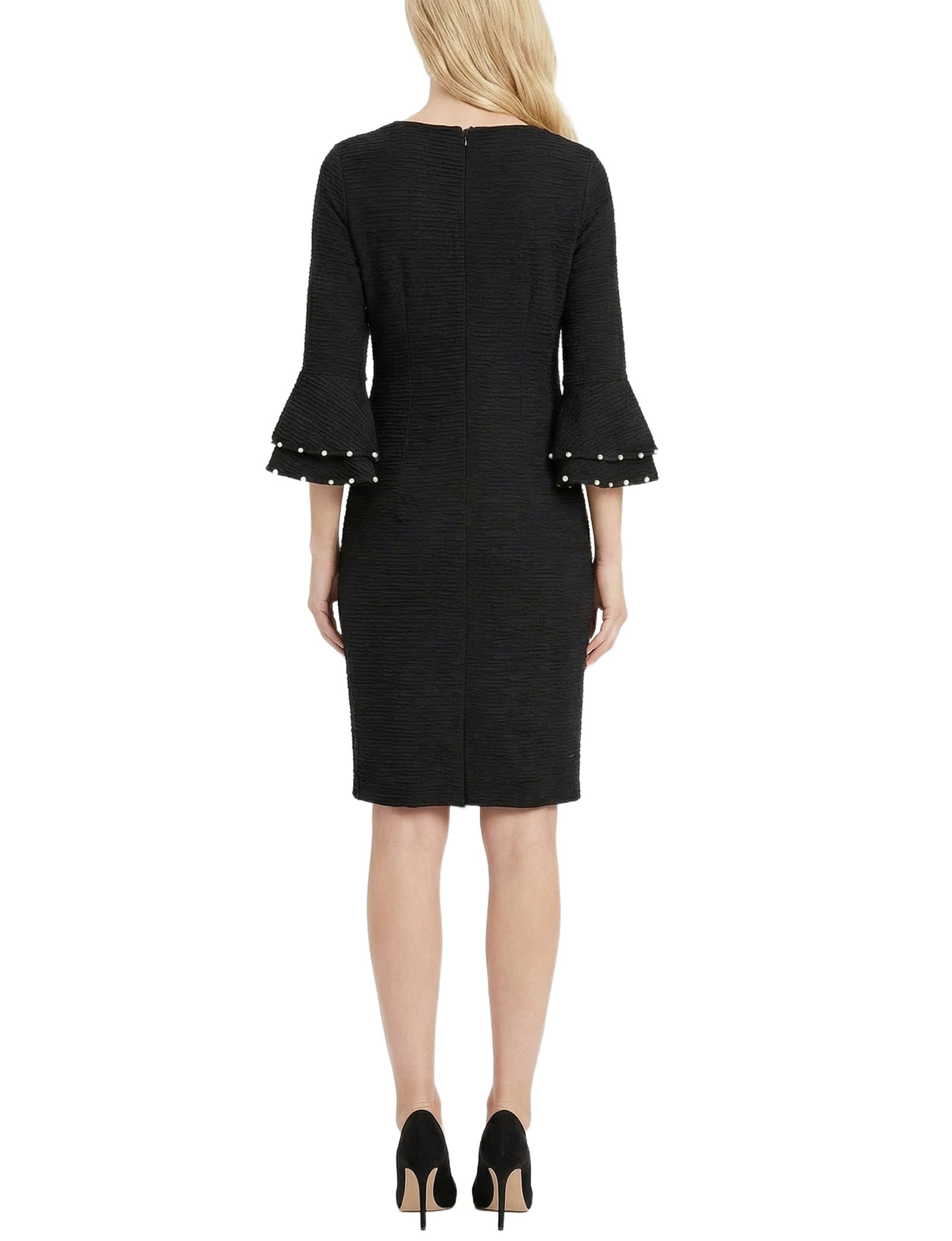 Petite Long Sleeve Dress with Bell Cuffs thumbnail 4