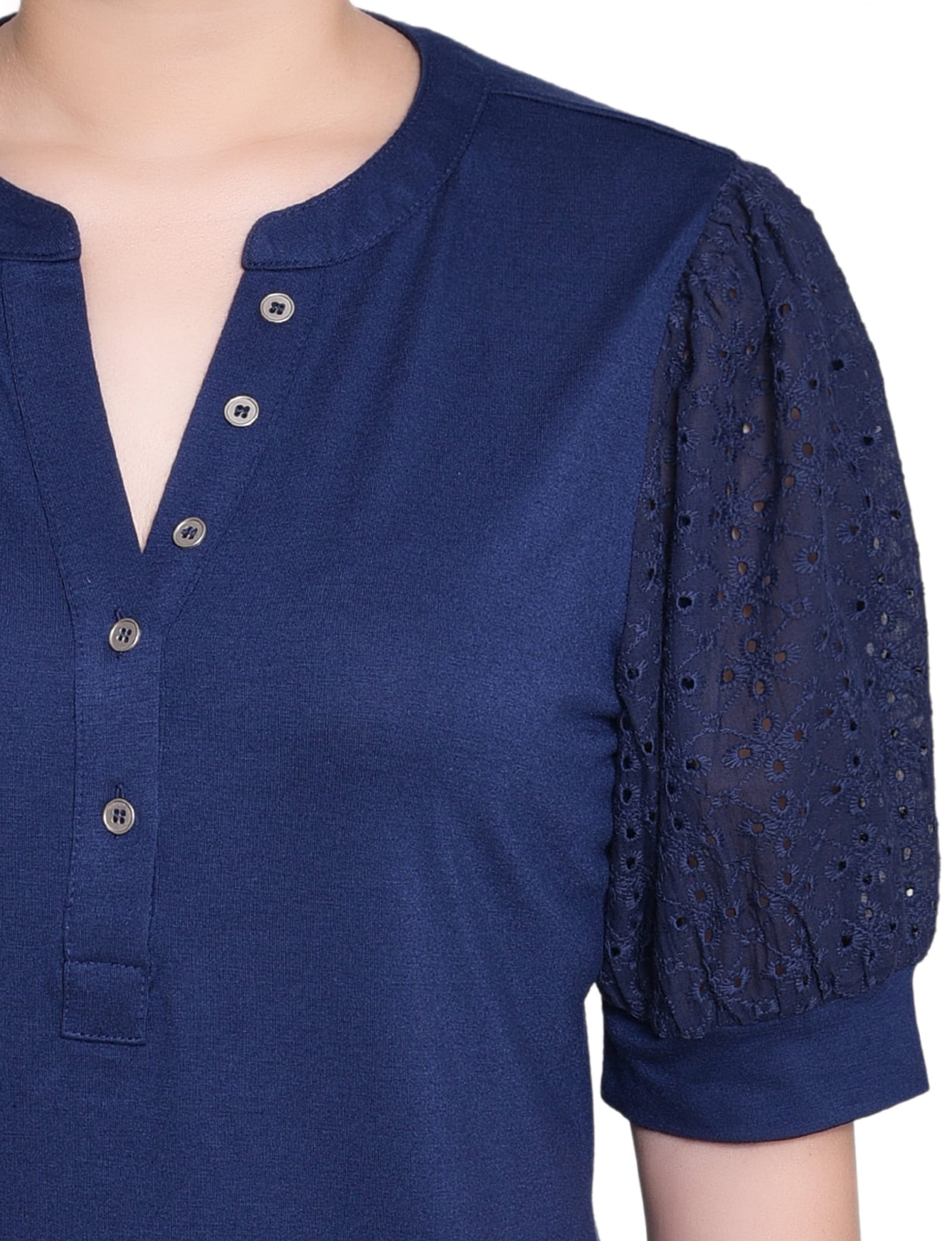 Puff Elbow Sleeve Top thumbnail 4
