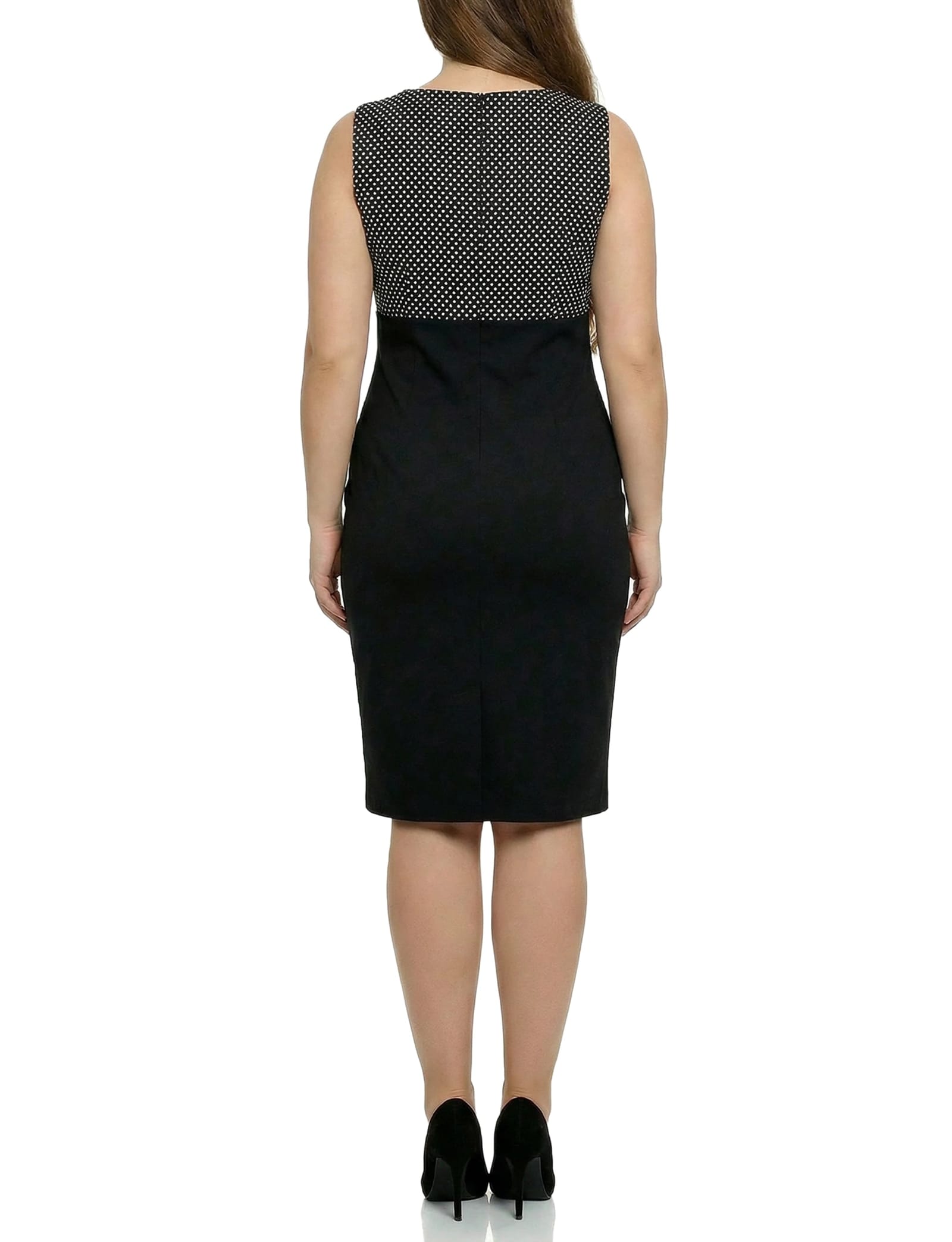 Plus Size 3/4 Sleeve Jacket and Dress Set thumbnail 5