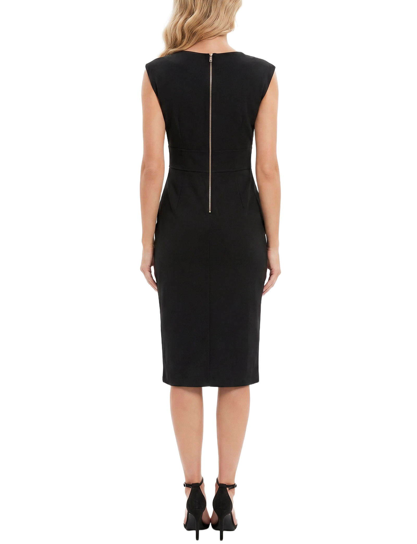 Petite Sleeveless Square Neck Sheath Dress thumbnail 4