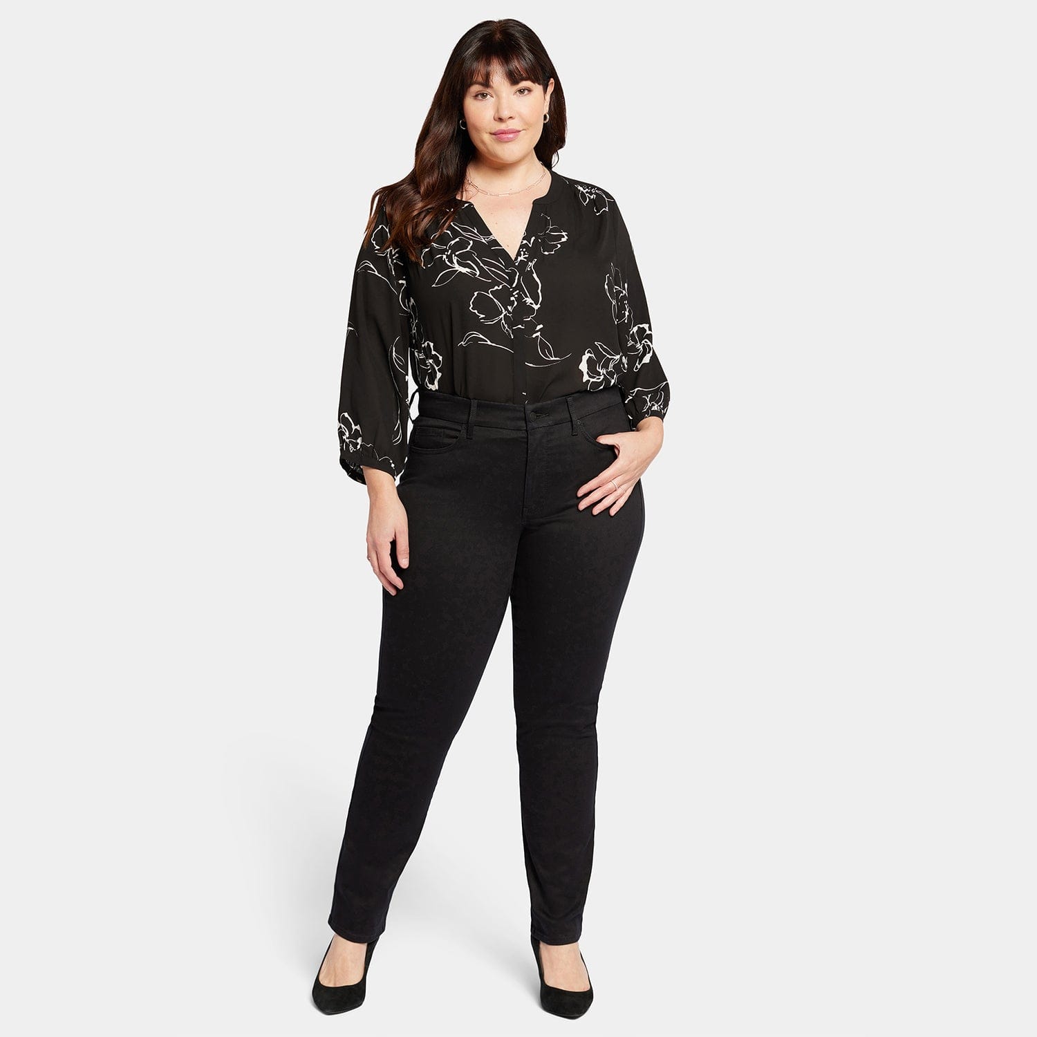 Waist-Match Marilyn Straight Jeans in Plus Size thumbnail 7