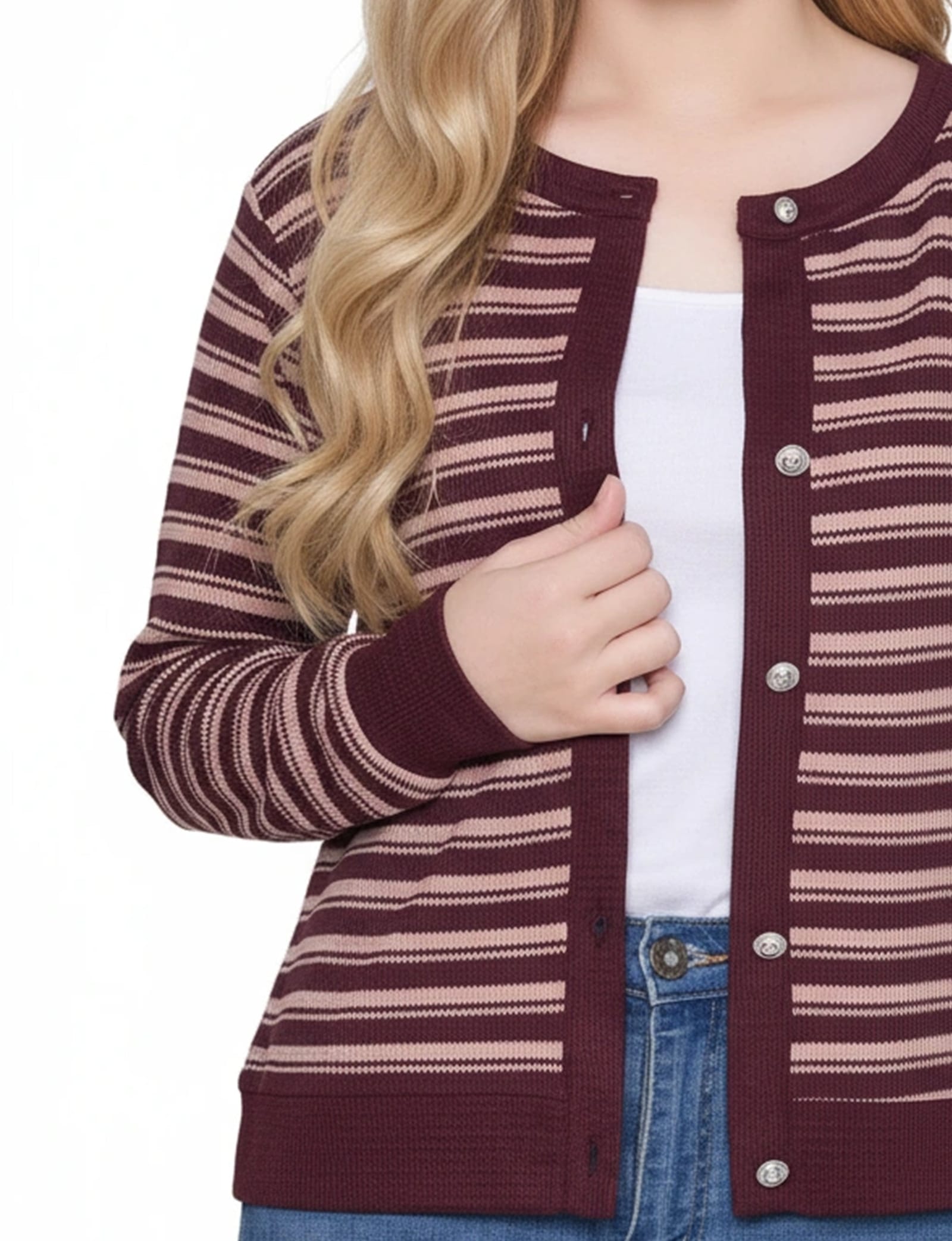 Petite Long Sleeve Ribbed Cardigan thumbnail 3