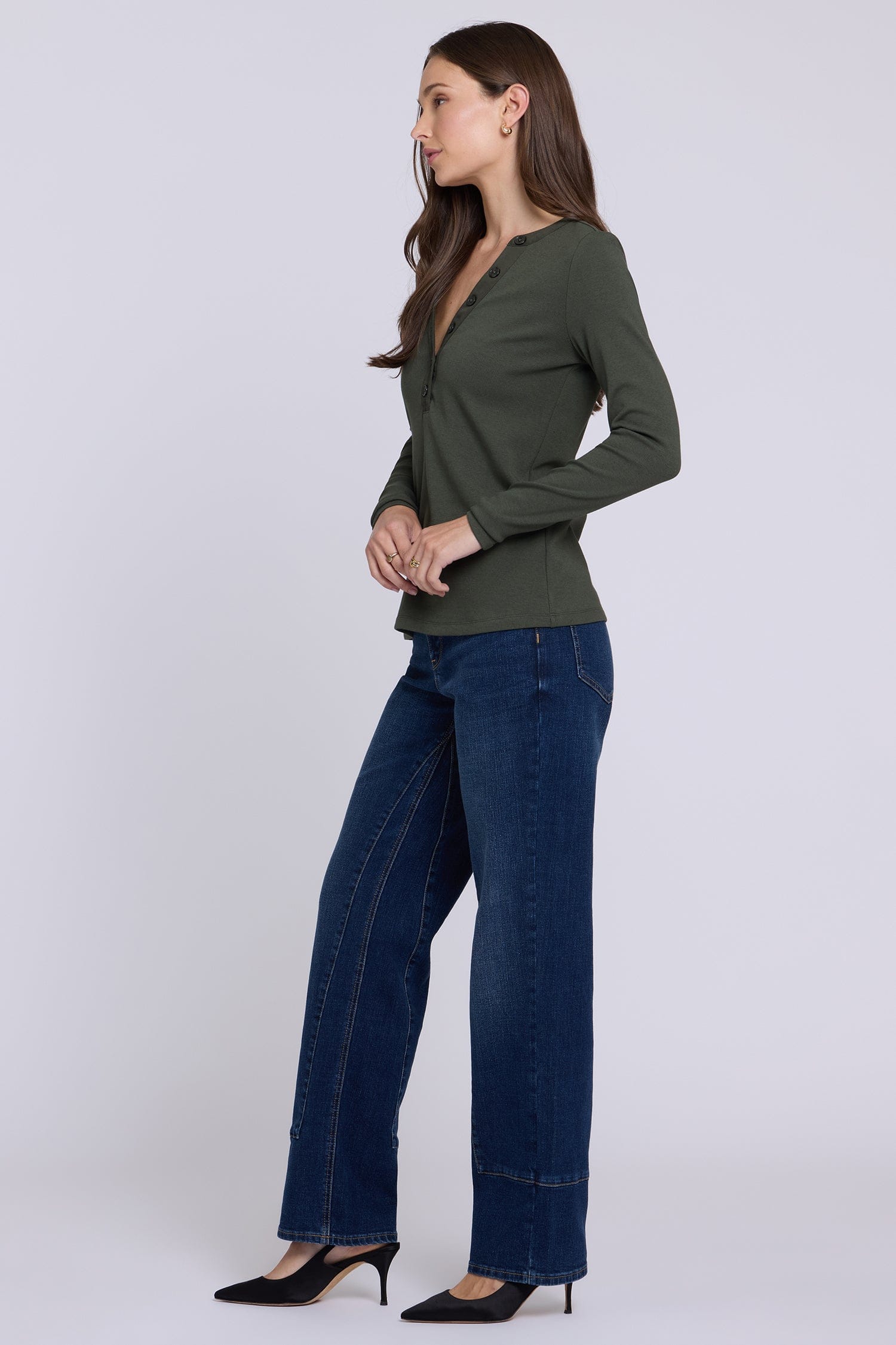 Emery Ribbed Henley thumbnail 4