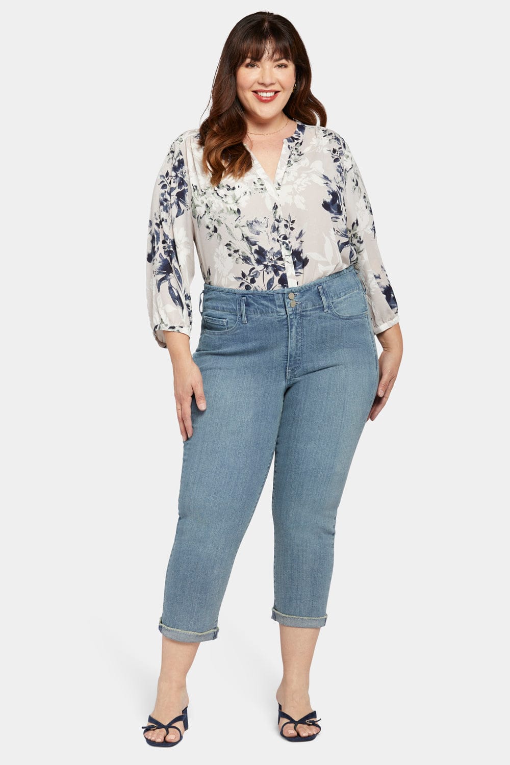 Chloe Capri Jeans in Plus Size thumbnail 4
