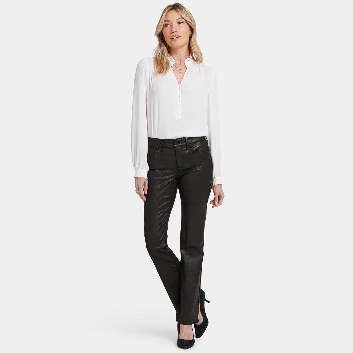 Coated Marilyn Straight Jeans thumbnail 7