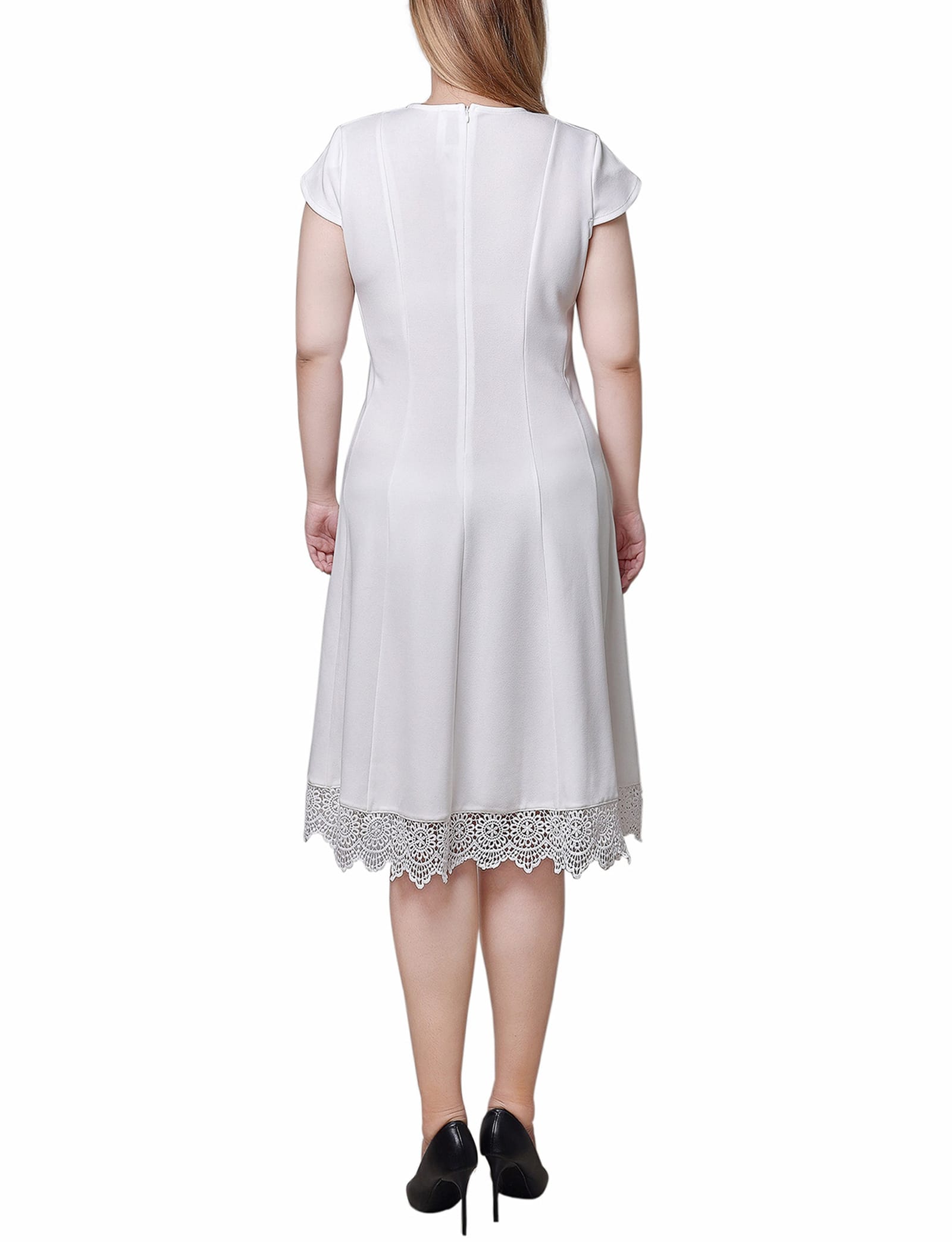 Petal Sleeve Scuba Dress thumbnail 4