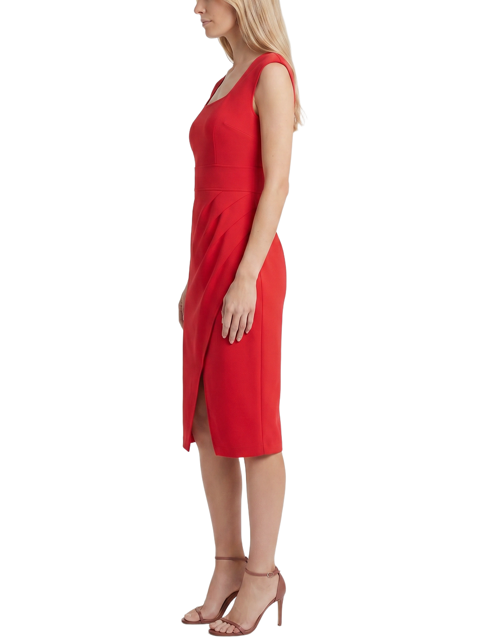 Sleeveless Square Neck Sheath Dress thumbnail 2