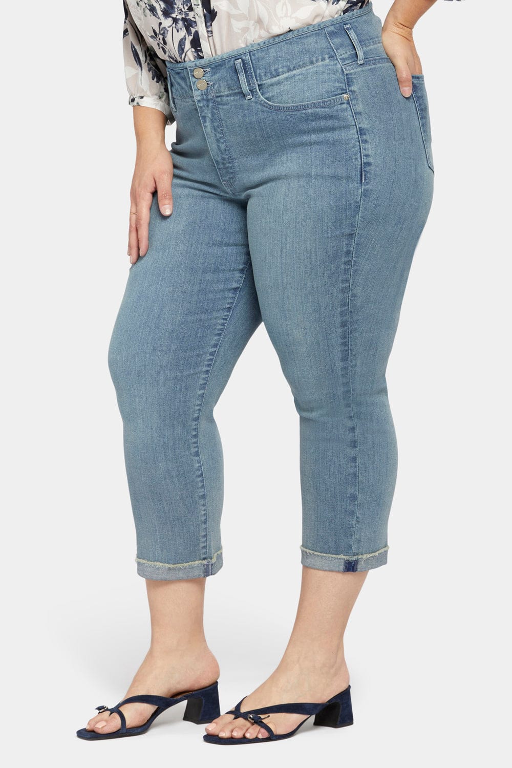 Chloe Capri Jeans in Plus Size thumbnail 3
