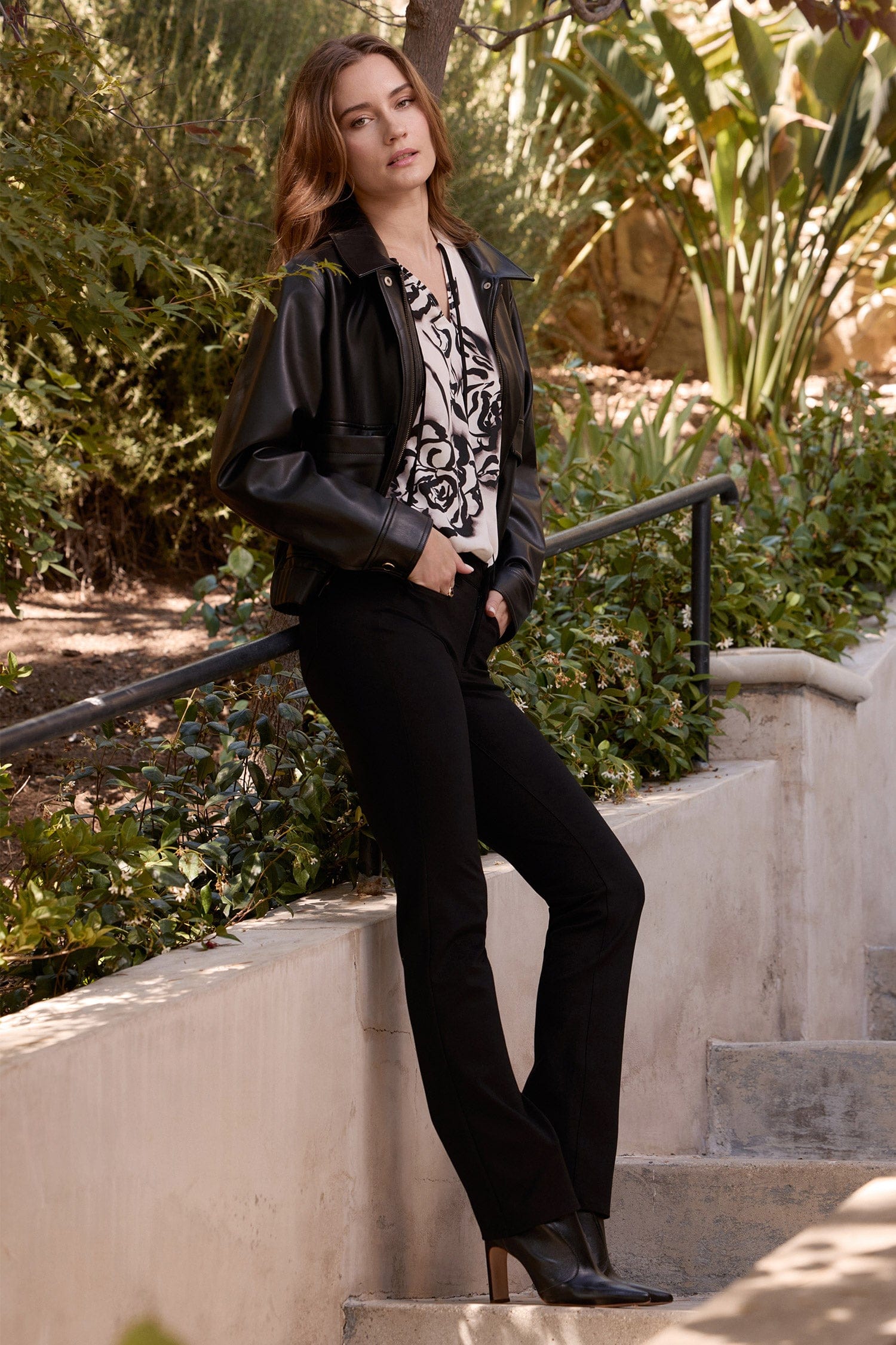 Faux Leather Baseball Jacket thumbnail 2