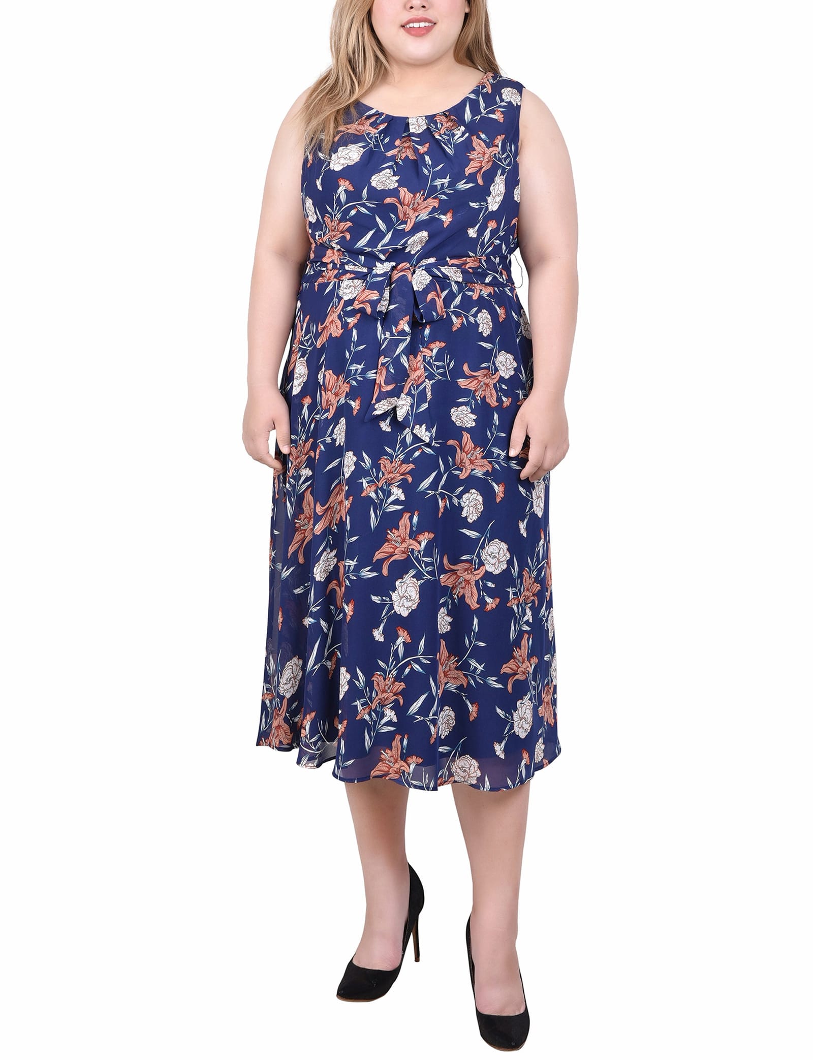 Navy Floral / 2x