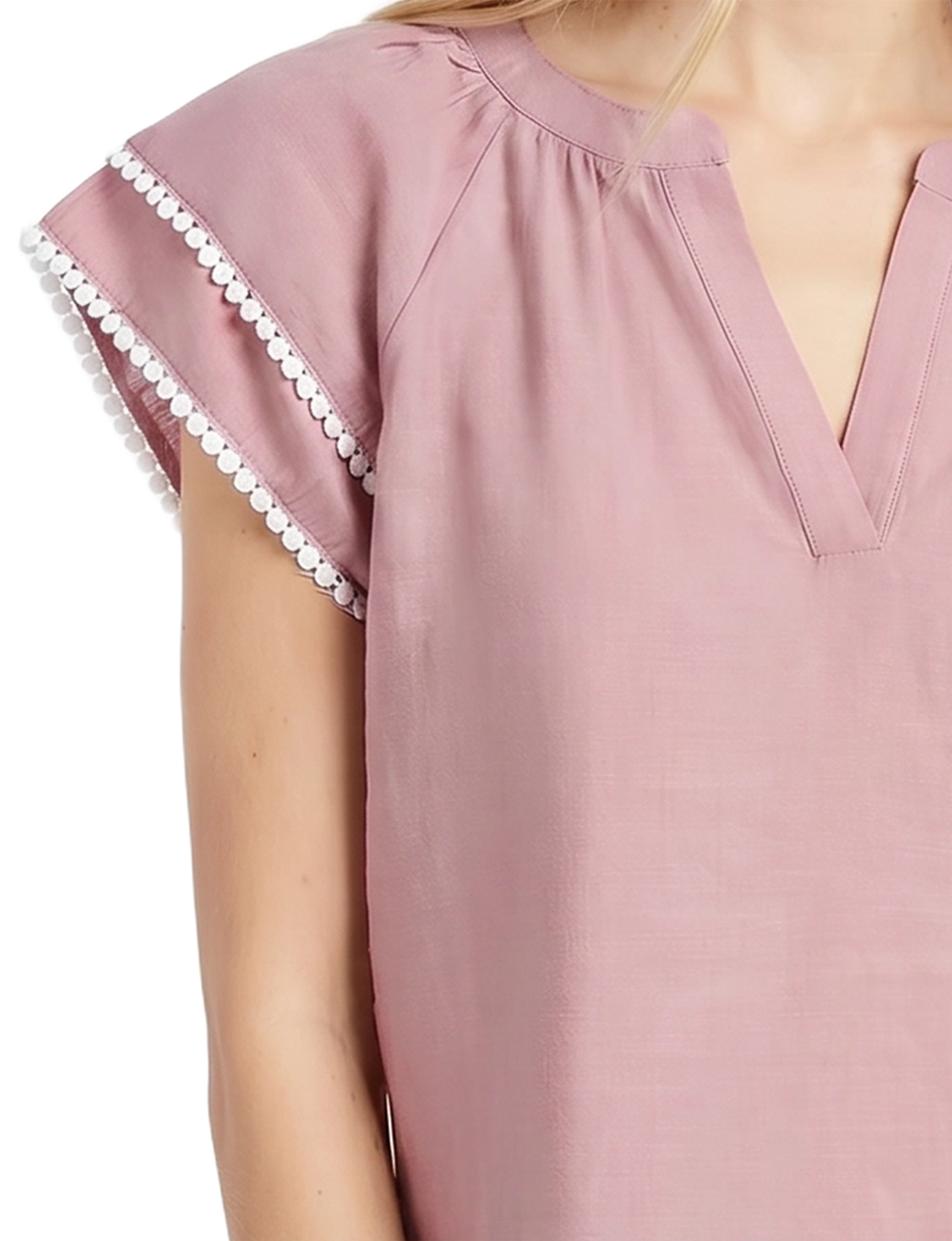 Double-Layer V-Neck Blouse thumbnail 3