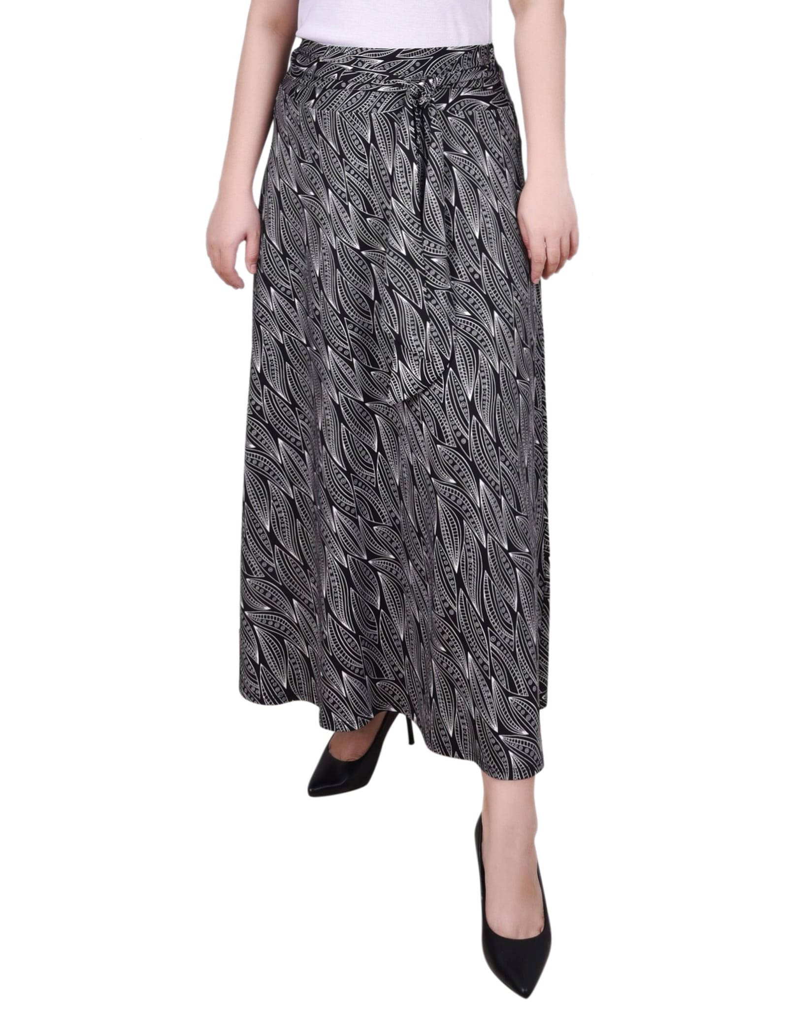 Maxi Skirt with Sash Waist Tie thumbnail 3