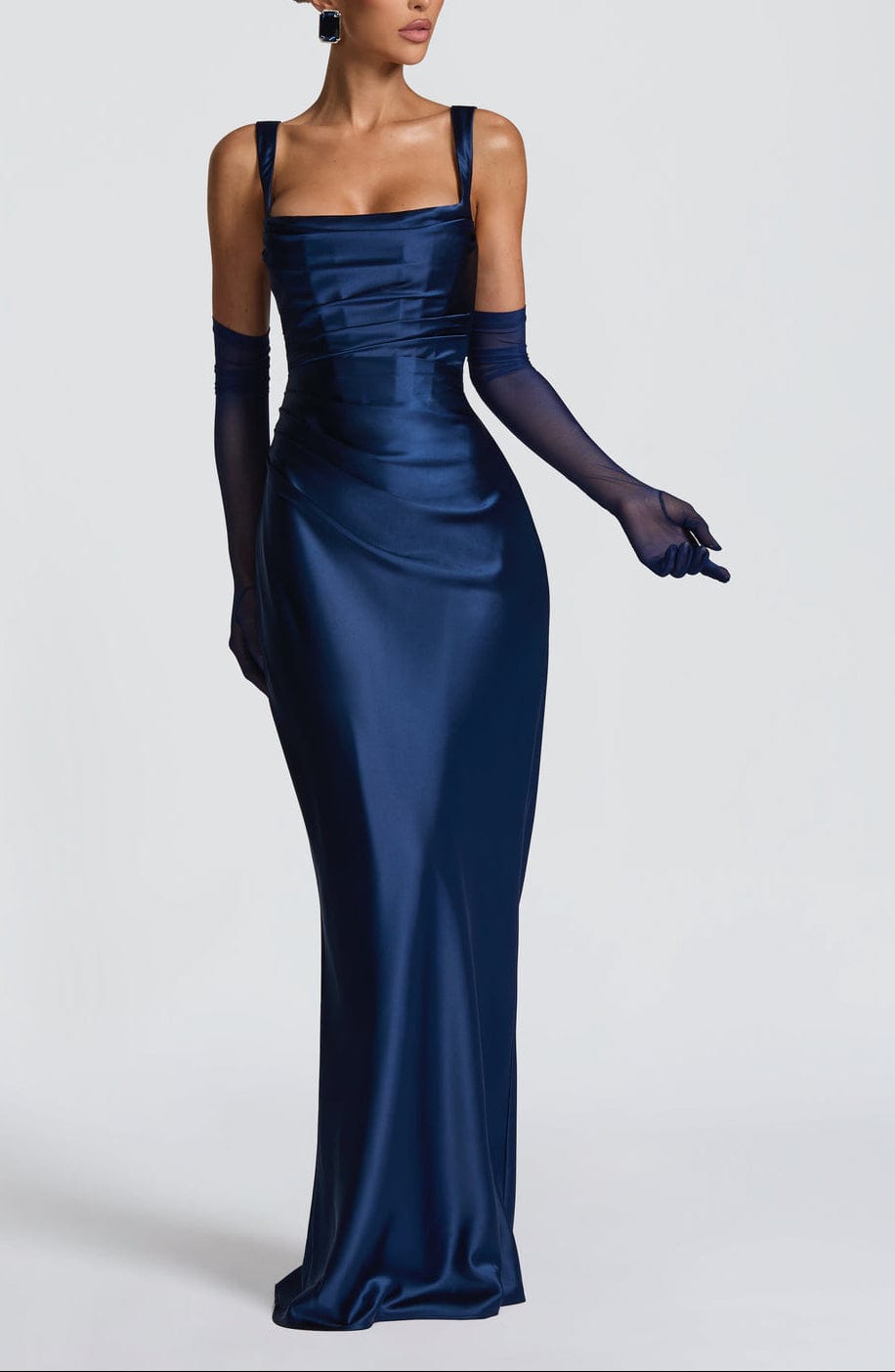 Seraphine Satin Gown Maxi Dress thumbnail 6