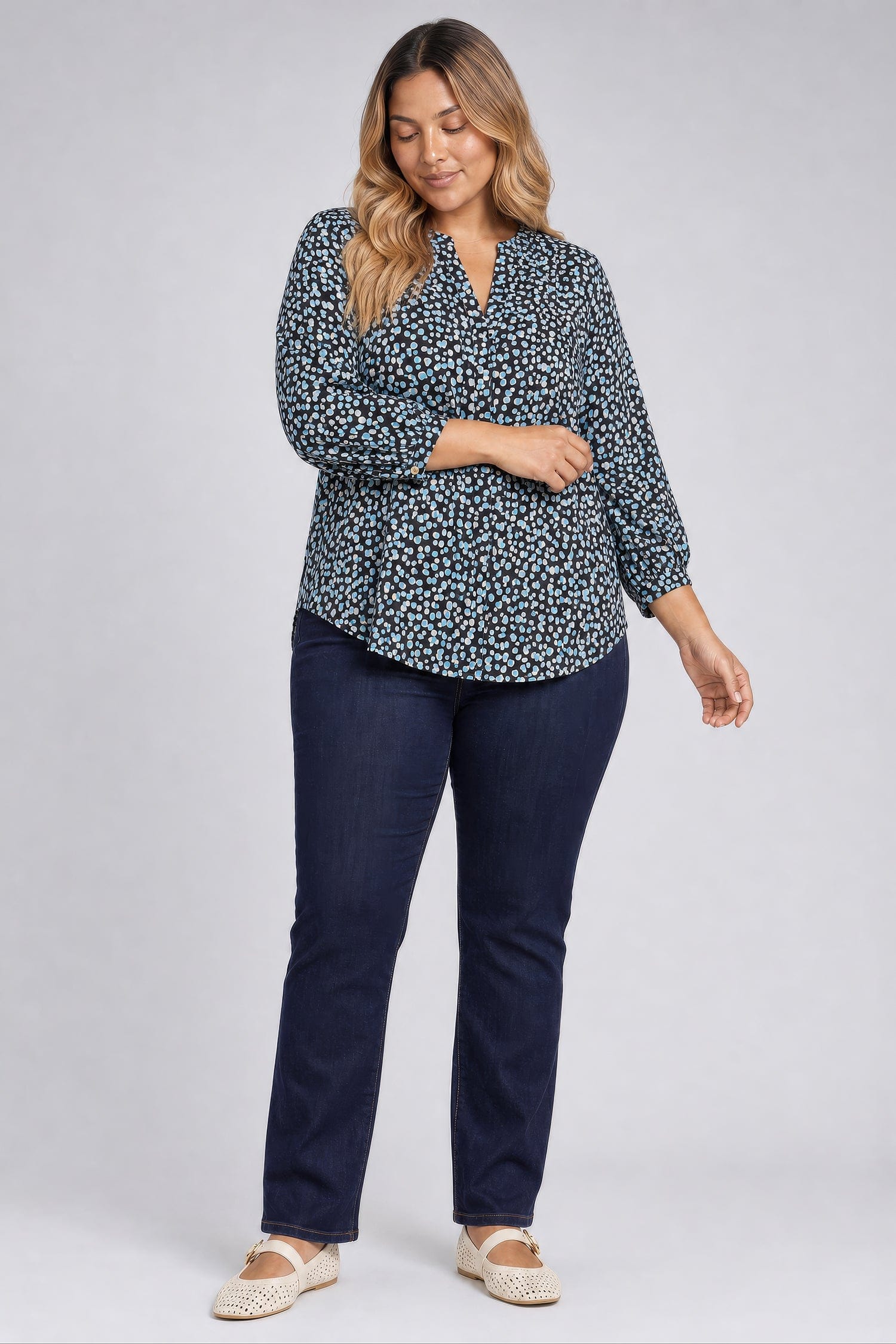 Pintuck Blouse in Plus Size thumbnail 4