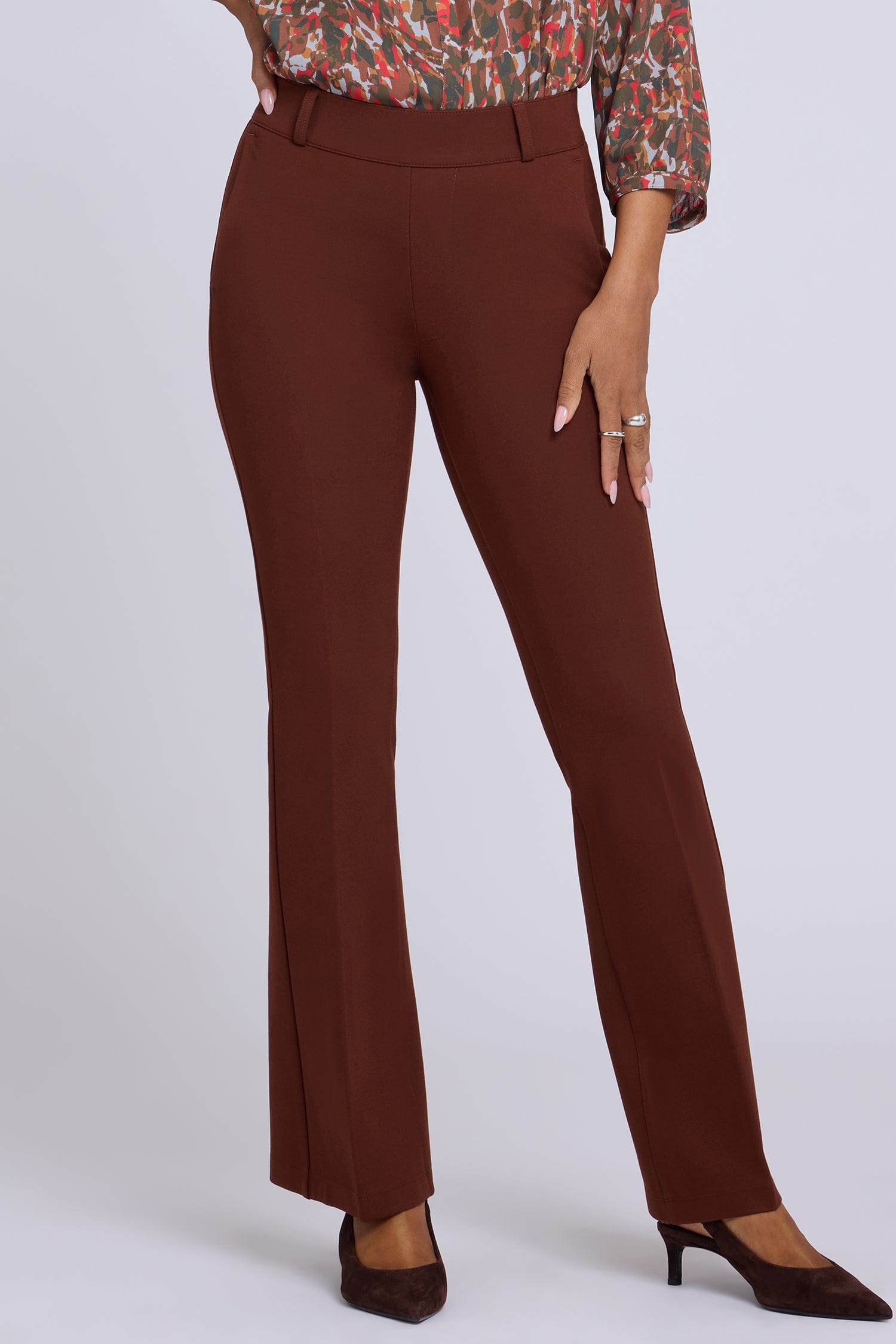 Pull-on Flared Trouser Pants thumbnail 4