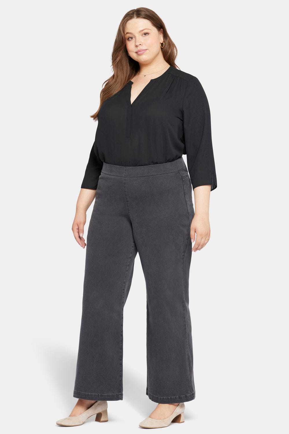 Pull-on Teresa Wide Leg Jeans in Plus Size thumbnail 5