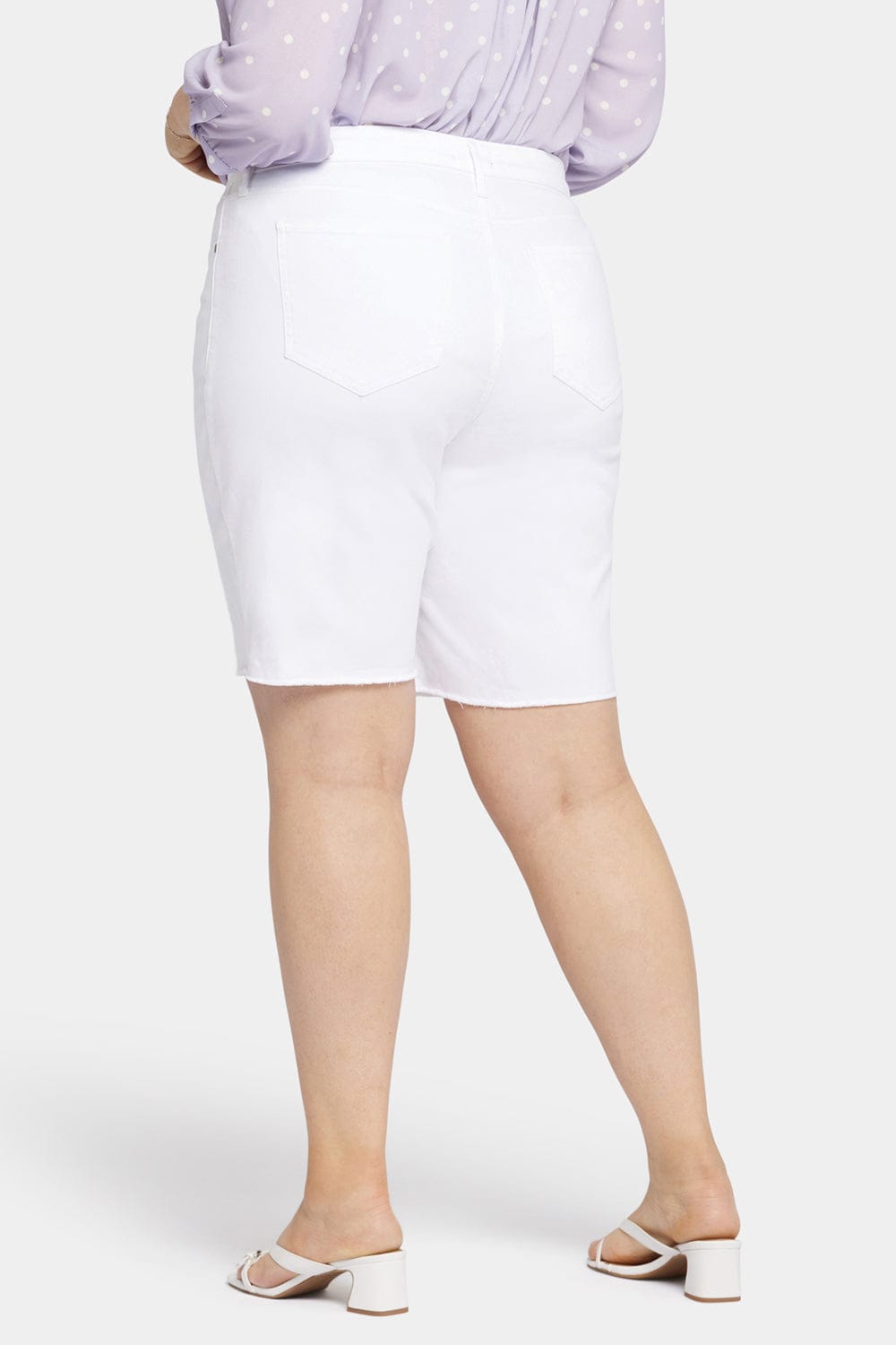 Boyfriend Denim Shorts in Plus Size thumbnail 2