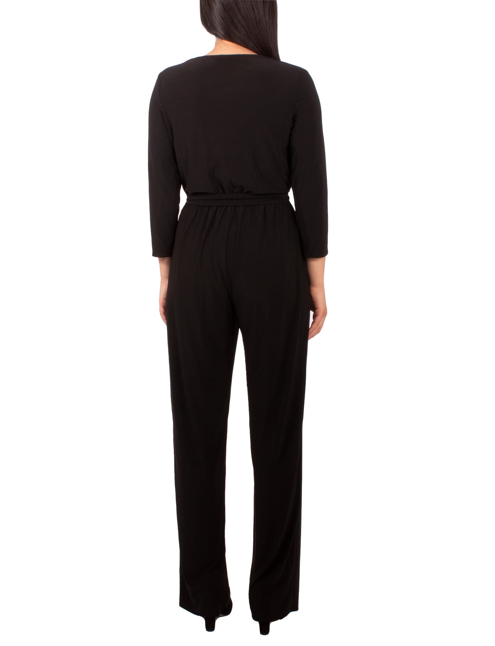 Petite 3/4 Sleeve Belted Jumpsuit thumbnail 3