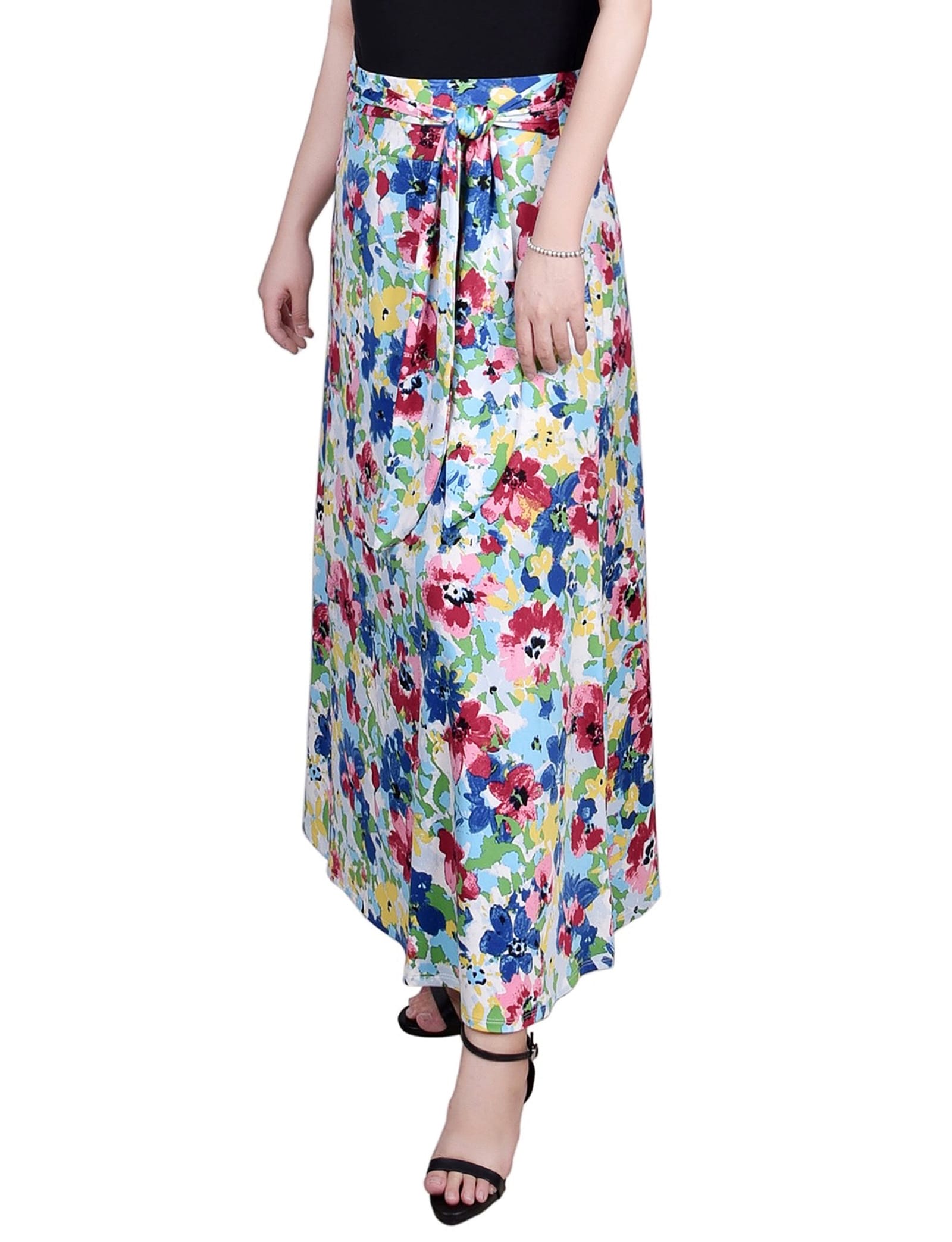 Maxi Skirt with Sash Waist Tie thumbnail 3