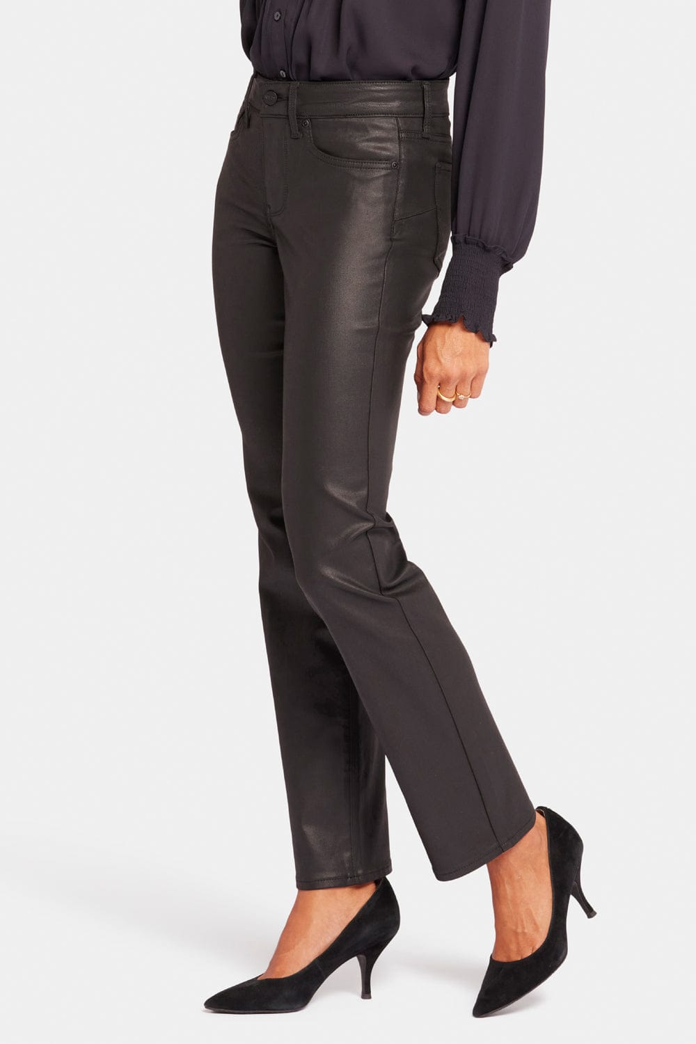Uplift Coated Marilyn Straight Jeans thumbnail 3