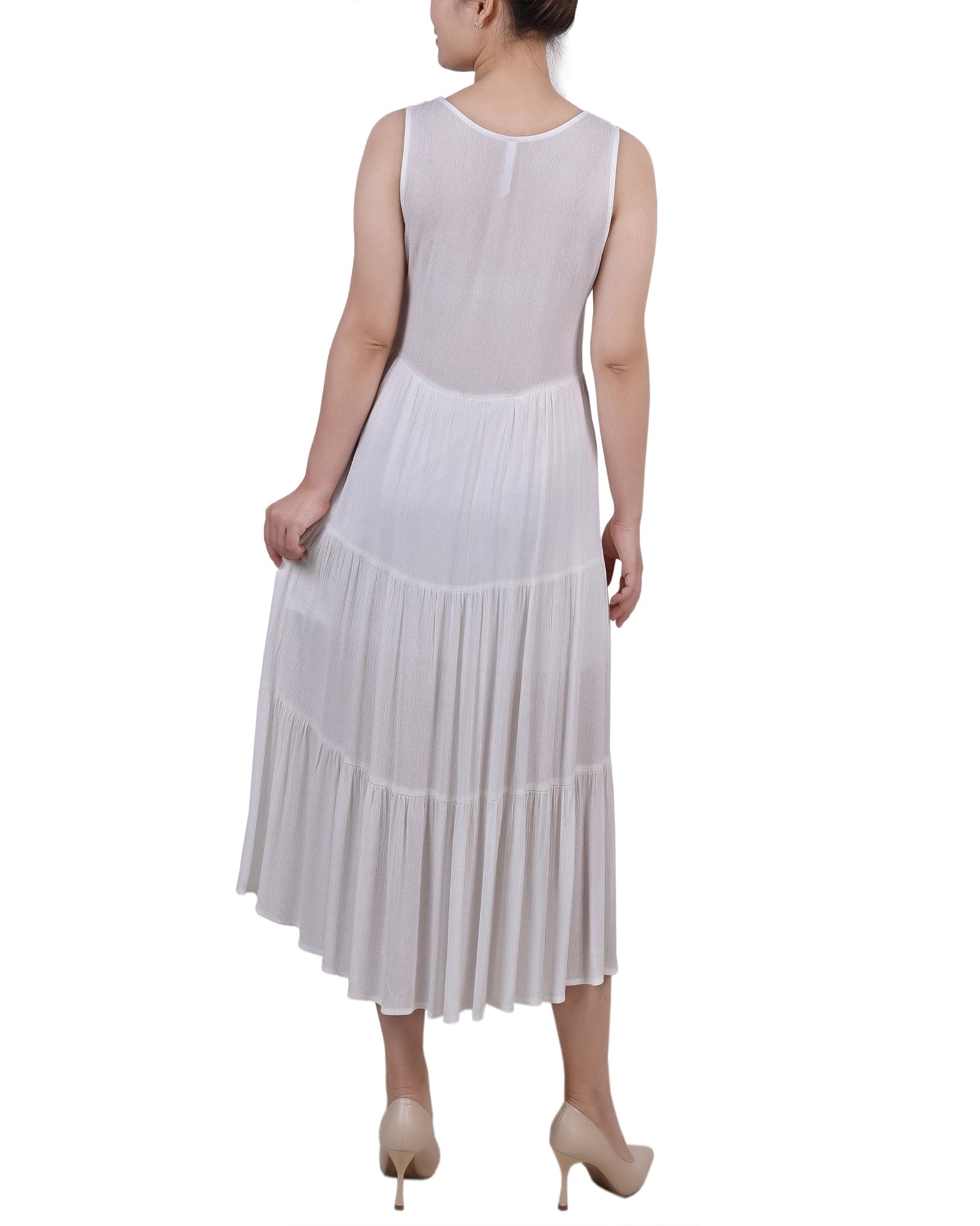 Petite Sleeveless Surplice Tiered Dress thumbnail 3