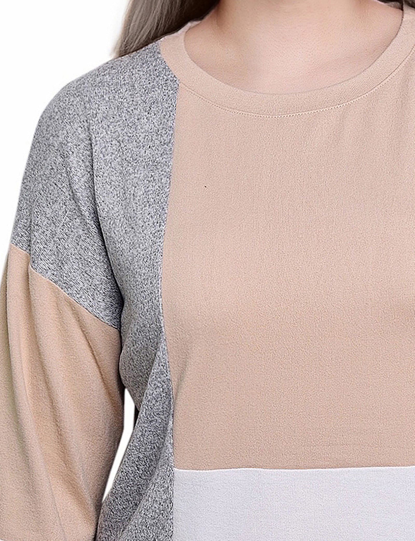 Long Sleeve Colorblocked Top thumbnail 3