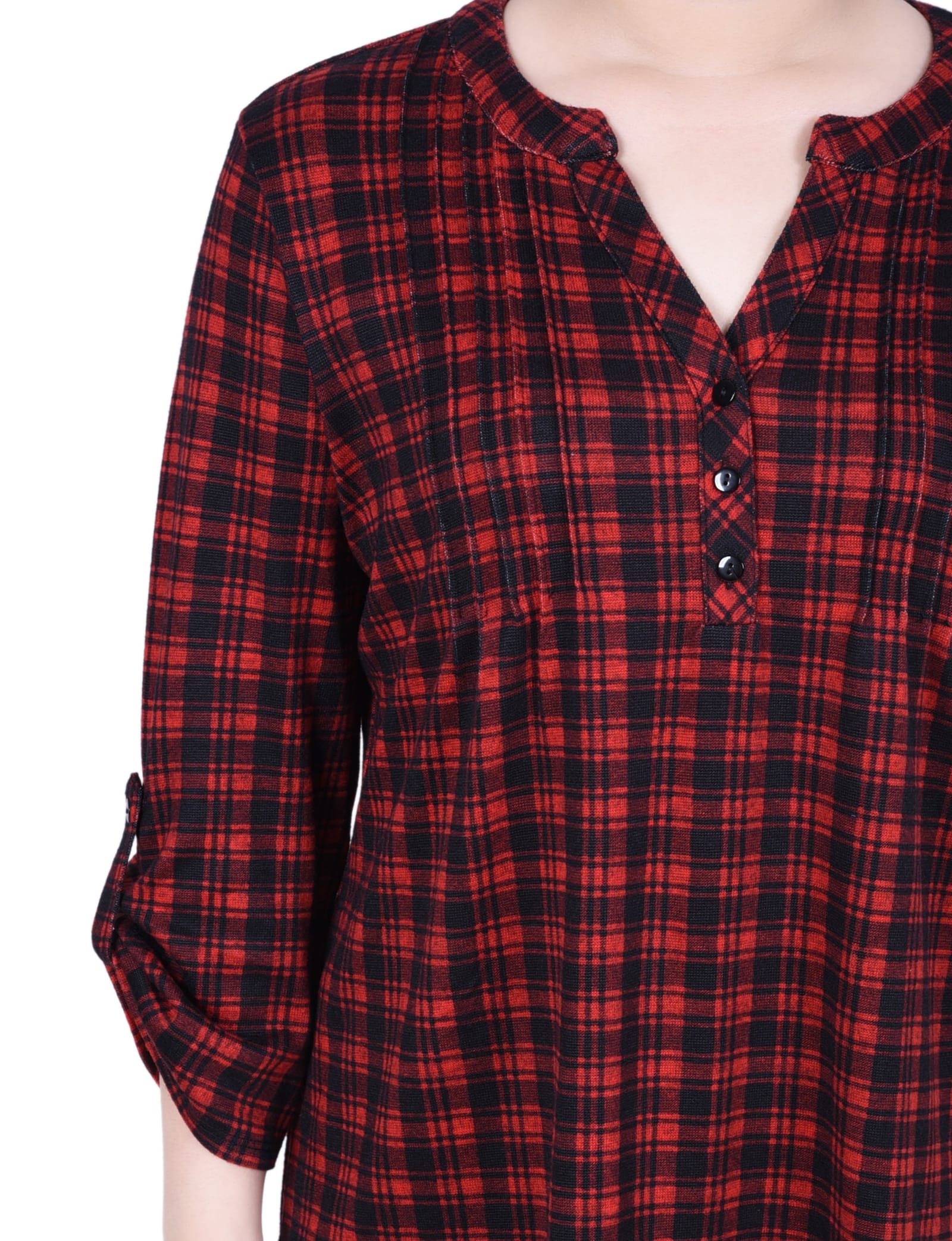Petite 3/4 Roll Sleeve Top thumbnail 4