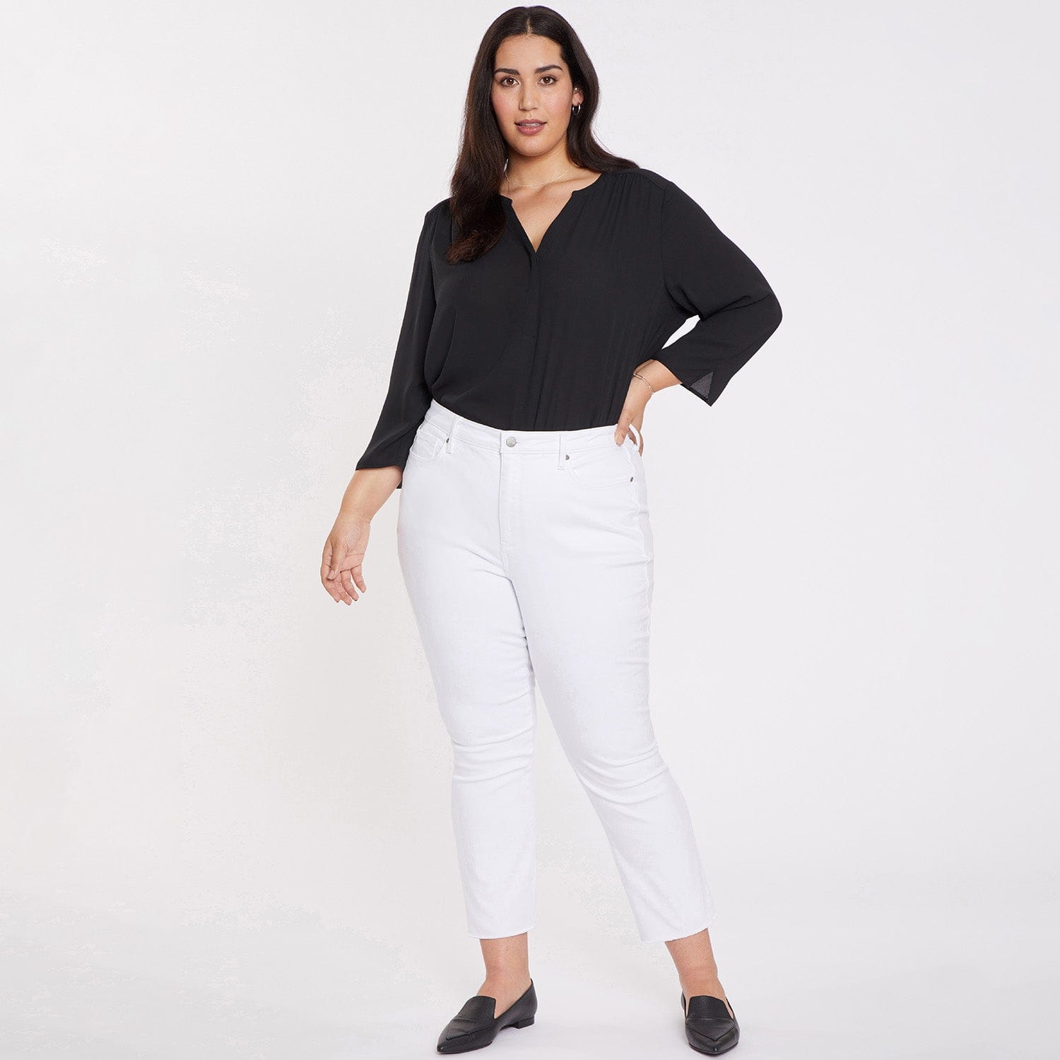 Slim Bootcut Ankle Jeans in Plus Size thumbnail 7